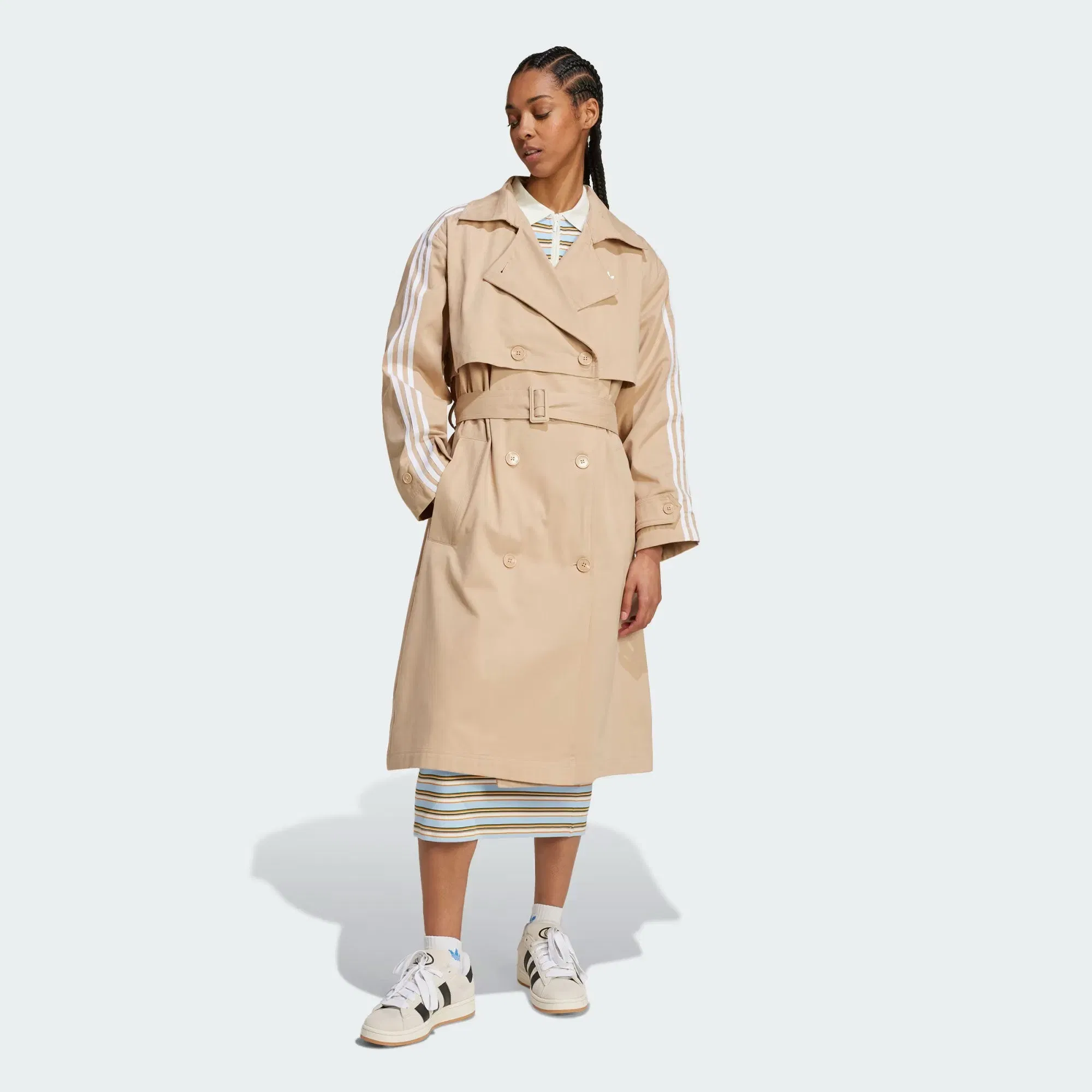 ADIDAS ORIGINALS ADICOLOR TRENCH COAT TWILL { MAGIC BEIGE