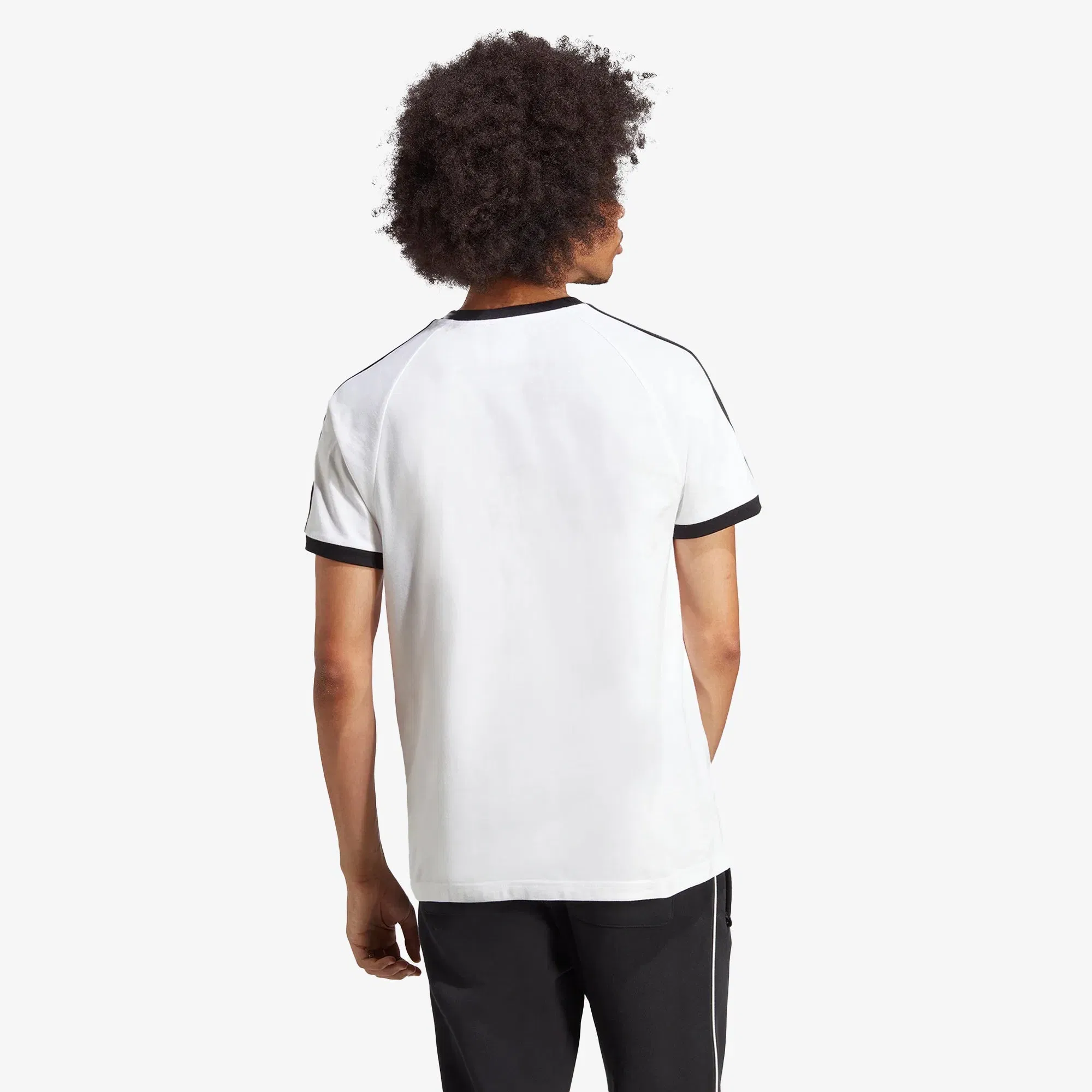ADIDAS ORIGINALS ADICOLOR CLASSICS 3-STRIPES TEE { WHITE/BLACK