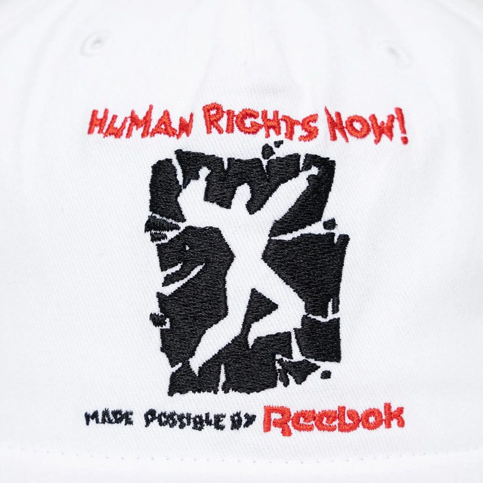 REEBOK HUMAN RIGHTS NOW CAP { WHITE