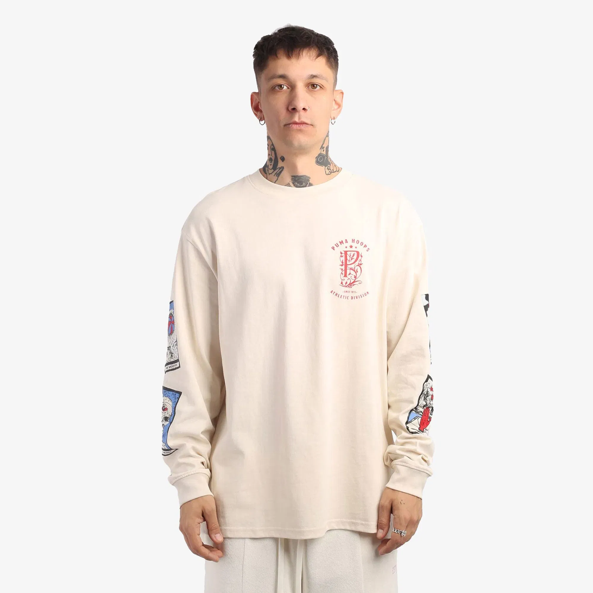 PUMA IN YOUR CARDS Long Sleeve T-Shirt { ALPINE SNOW
