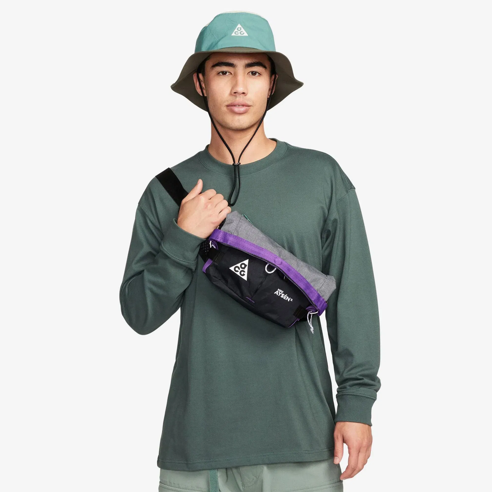 NIKE ACG FANNY PACK (3L) { BLACK/COOL GREY/WHITE