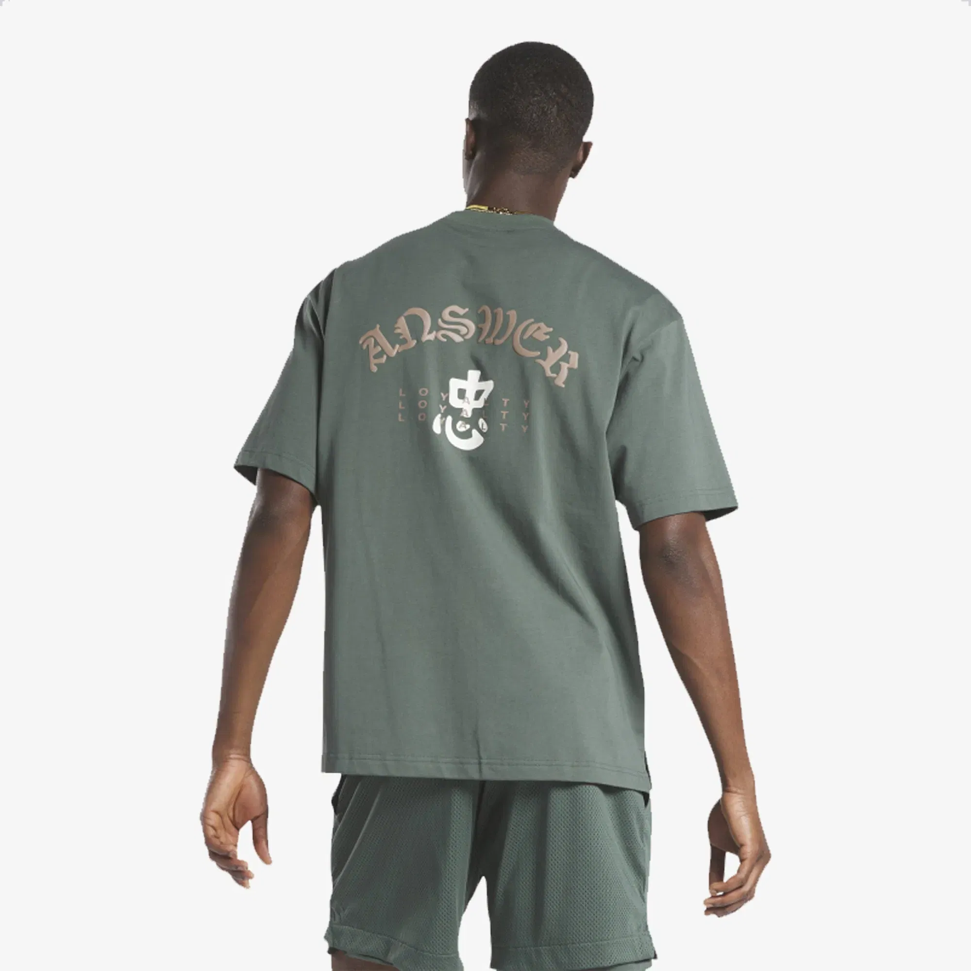 REEBOK GRAPHIC T-Shirt (SHORT SLEEVE) { GREEN
