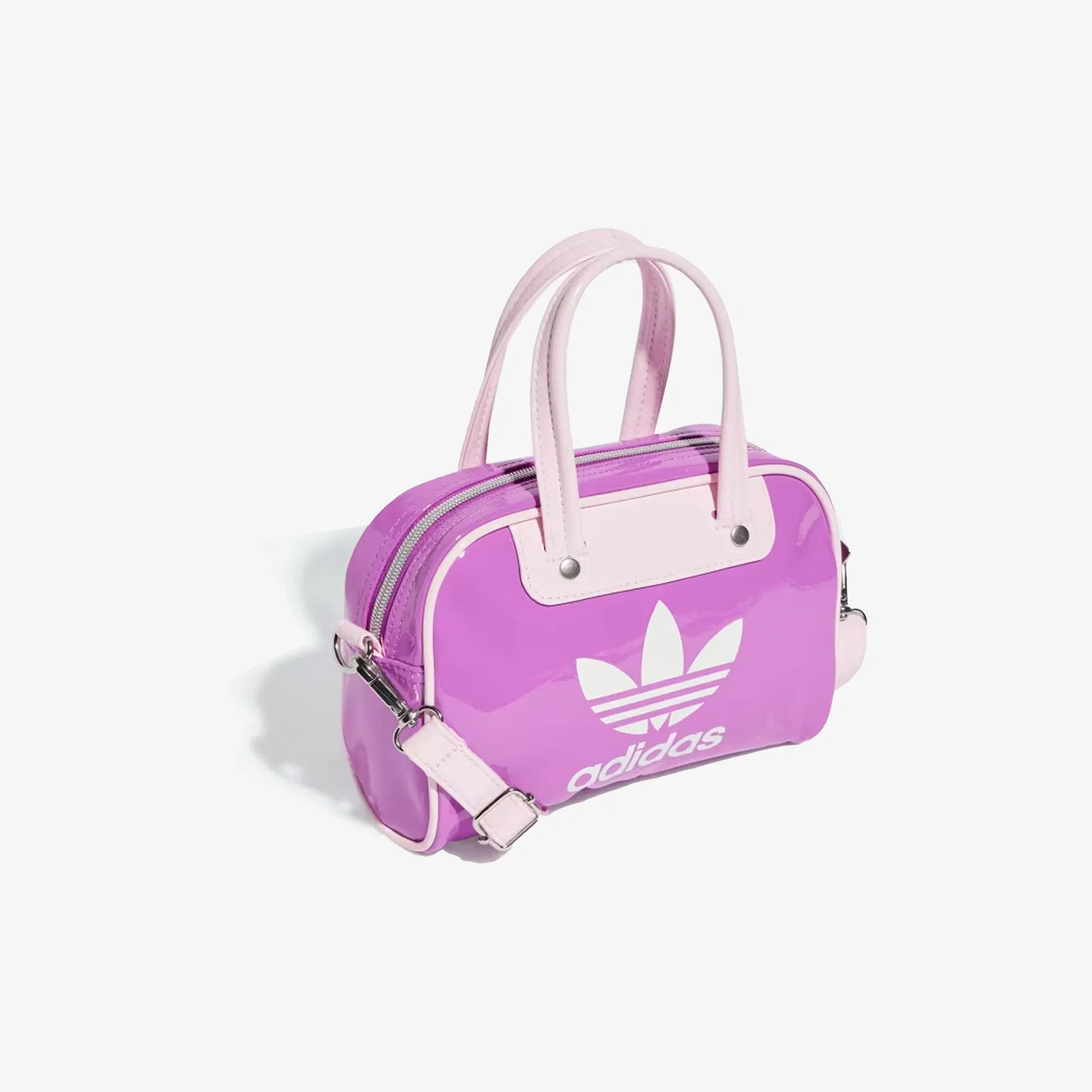 ADIDAS ORIGINALS ADICOLOR MINI BOWLING BAG { PURPLE BURST/WHITE
