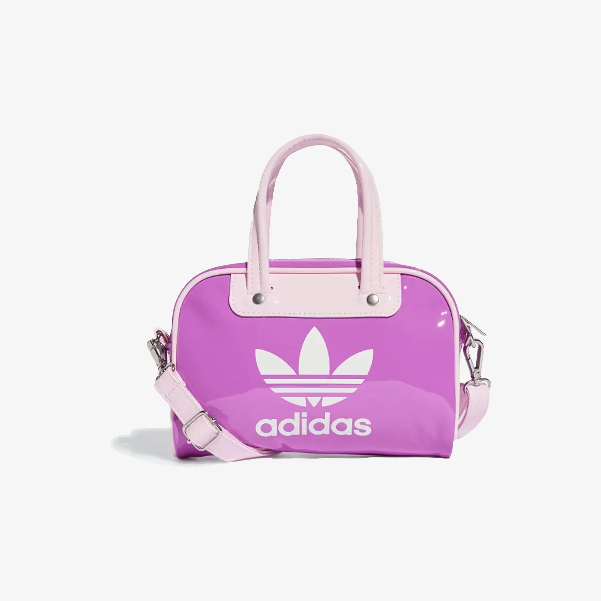 ADIDAS ORIGINALS ADICOLOR MINI BOWLING BAG { PURPLE BURST/WHITE