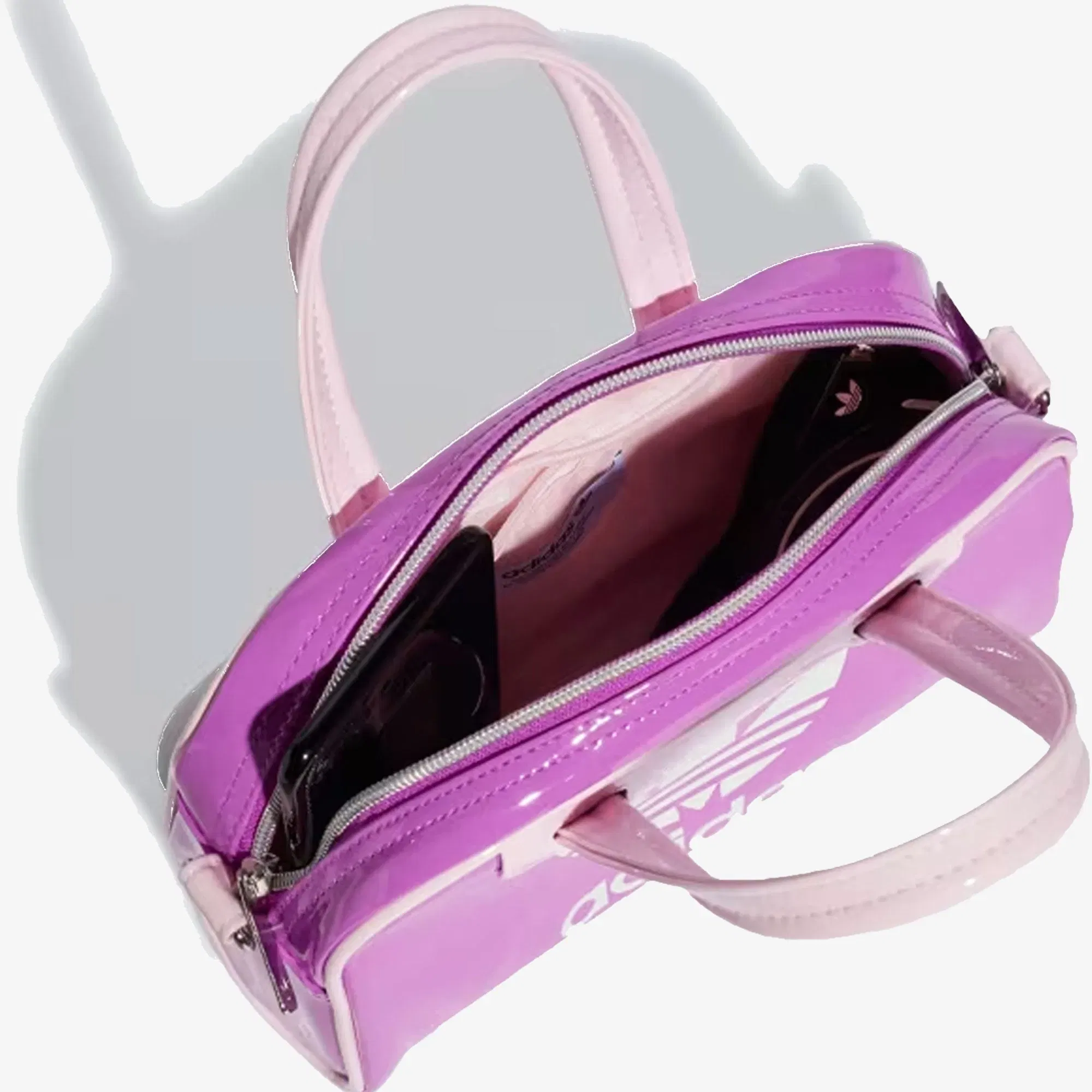 ADIDAS ORIGINALS ADICOLOR MINI BOWLING BAG { PURPLE BURST/WHITE