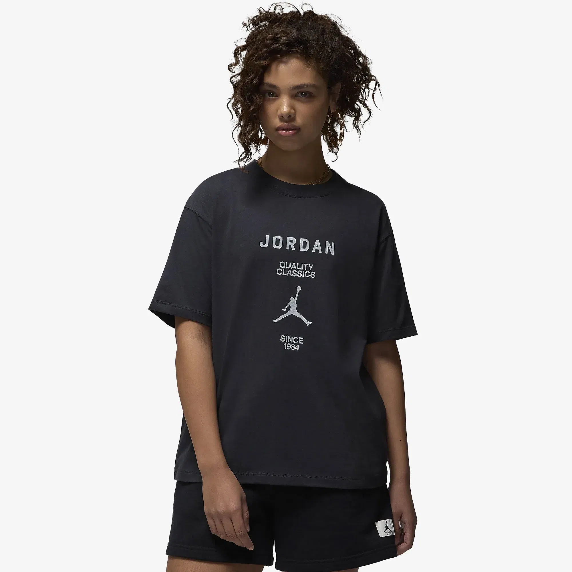 JORDAN GIRLFRIEND T-SHIRT { OFF NOIR/SAIL