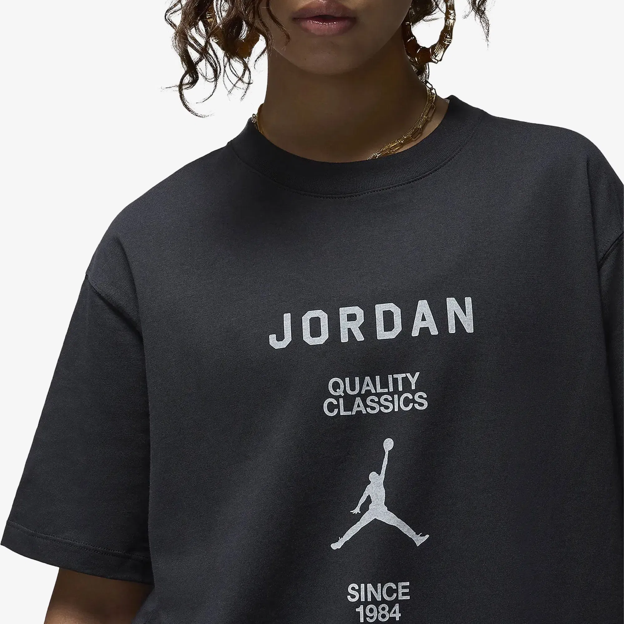 JORDAN GIRLFRIEND T-SHIRT { OFF NOIR/SAIL