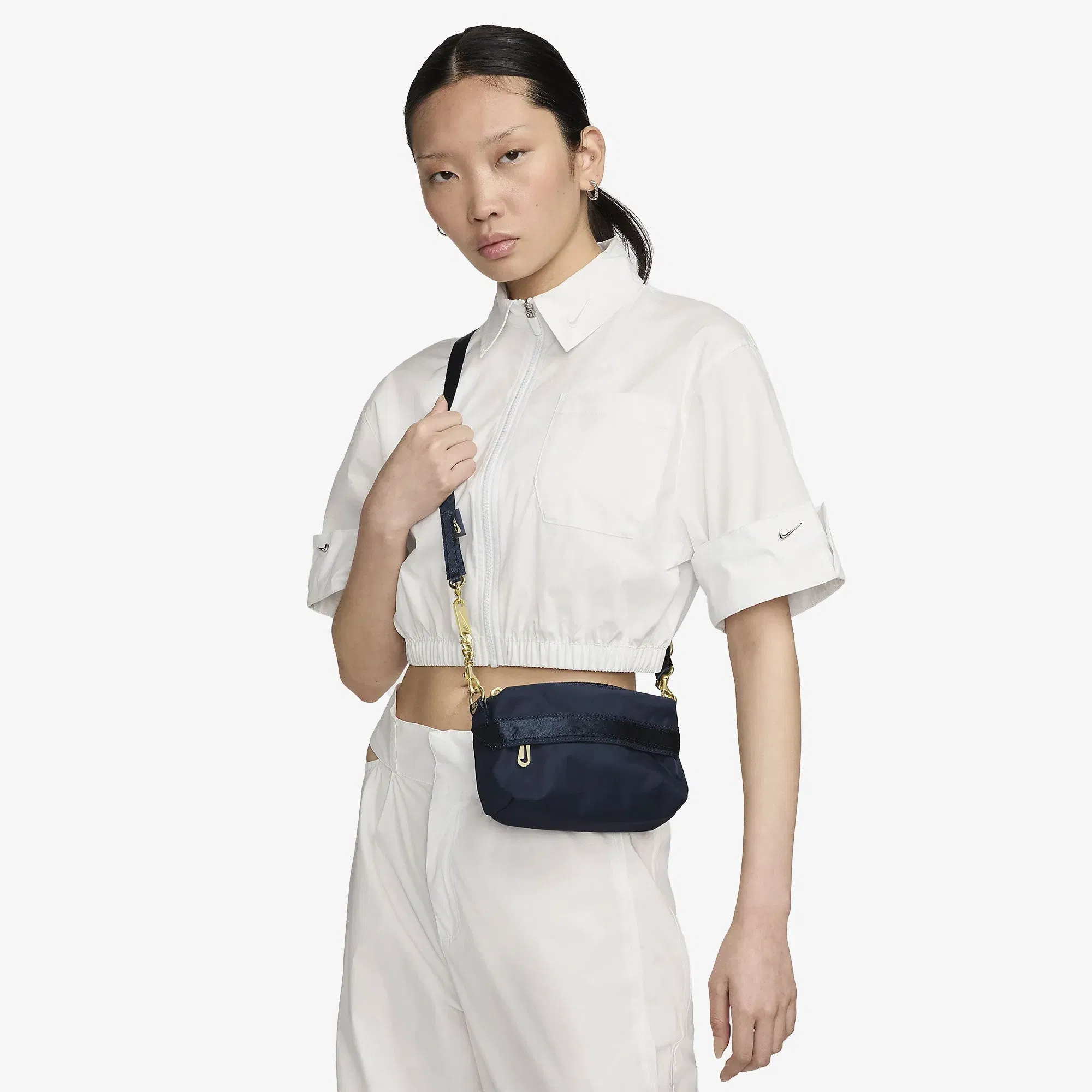 NIKE FUTURA LUXE CROSSBODY BAG (1L) { THUNDER BLUE/SESAME