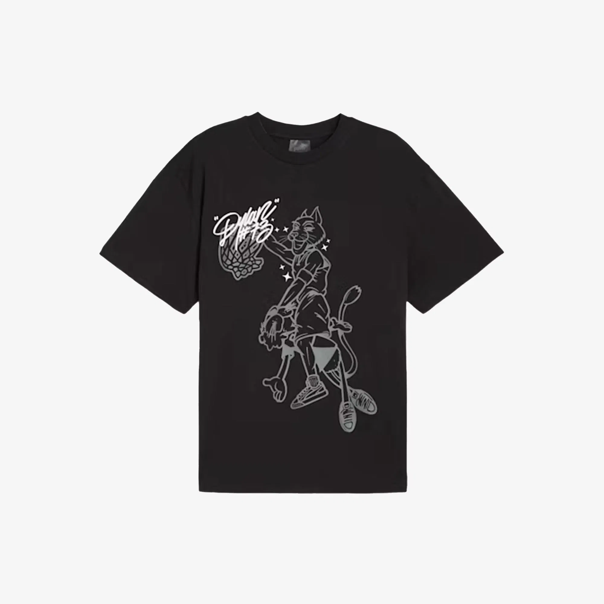 PUMA DYLAN'S GIFT BASKETBALL T-SHIRT { BLACK