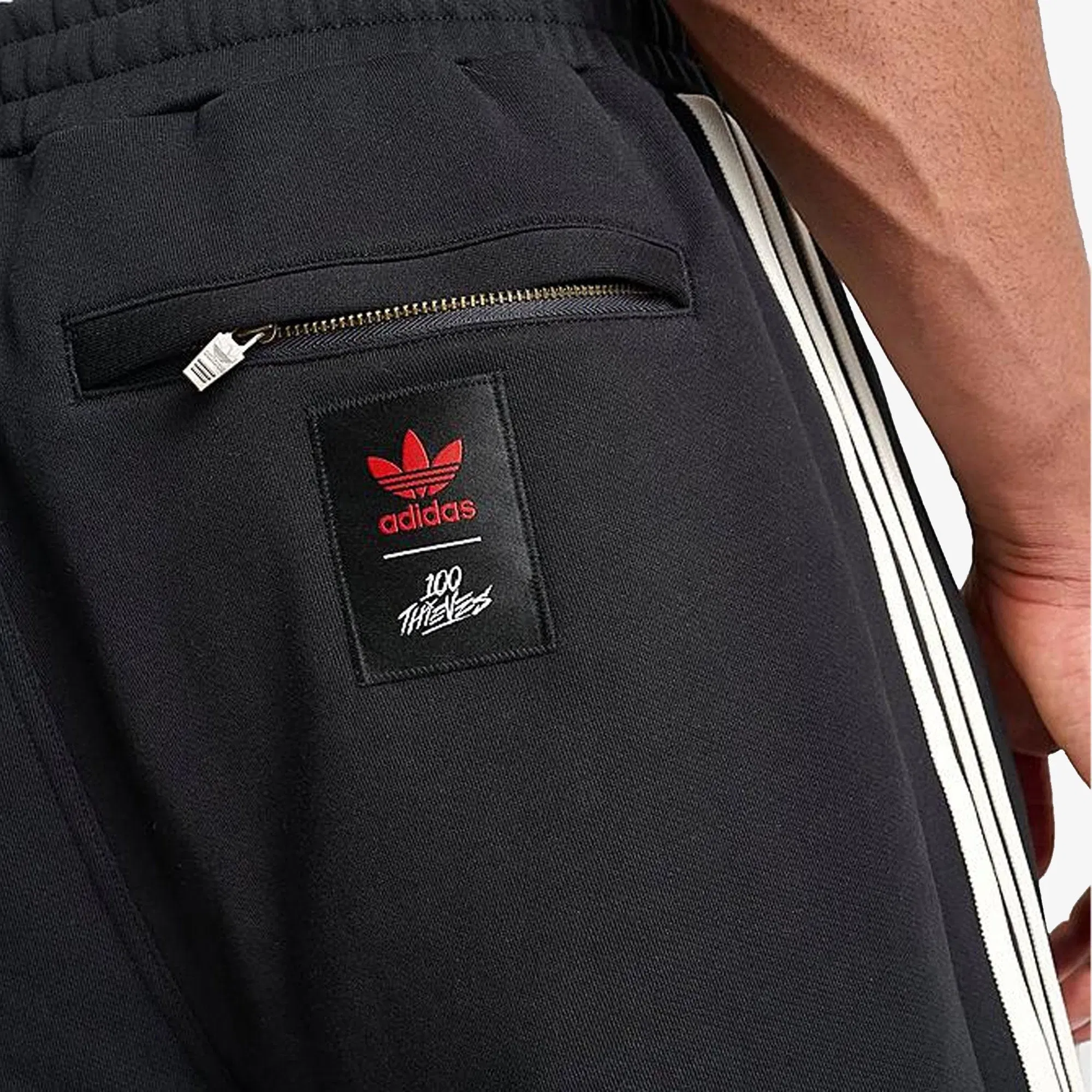 Adidas Originals 100 THIEVES PANTS { BLACK