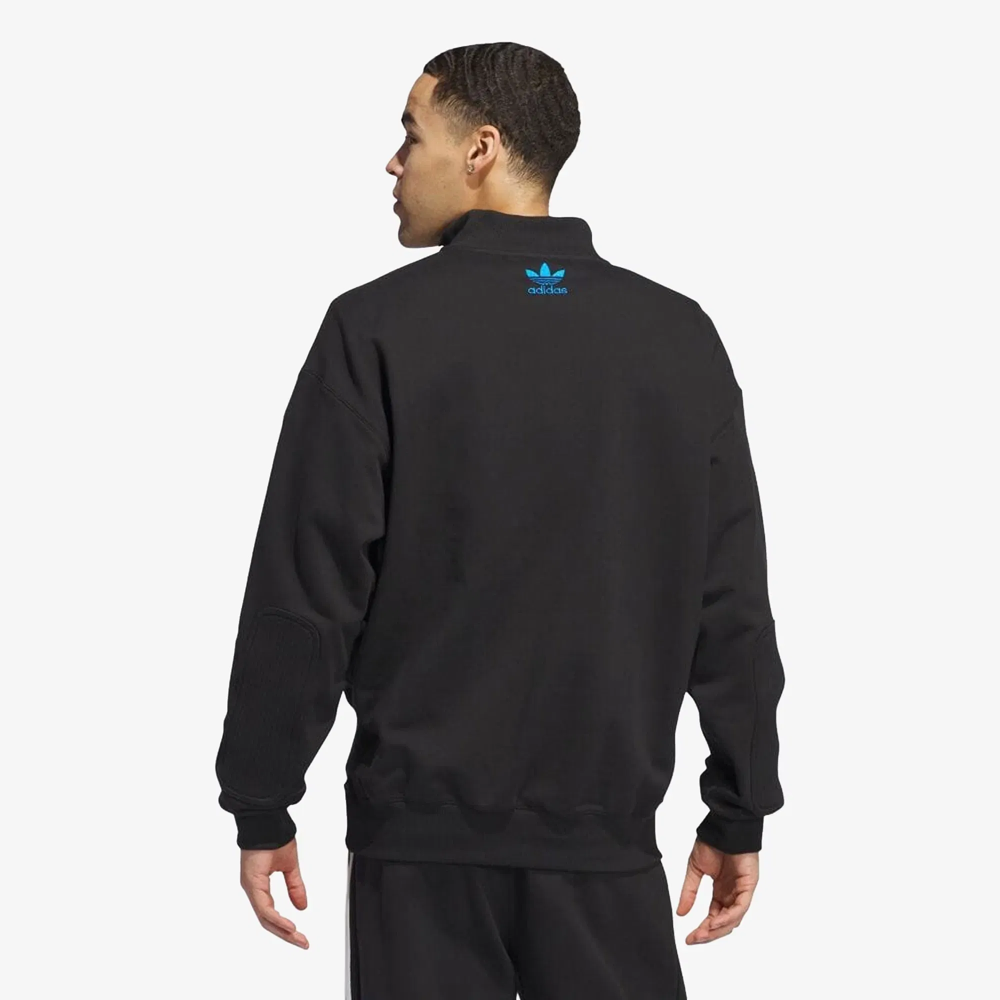 Adidas Originals 100 THIEVES 1/2 ZIP { BLACK