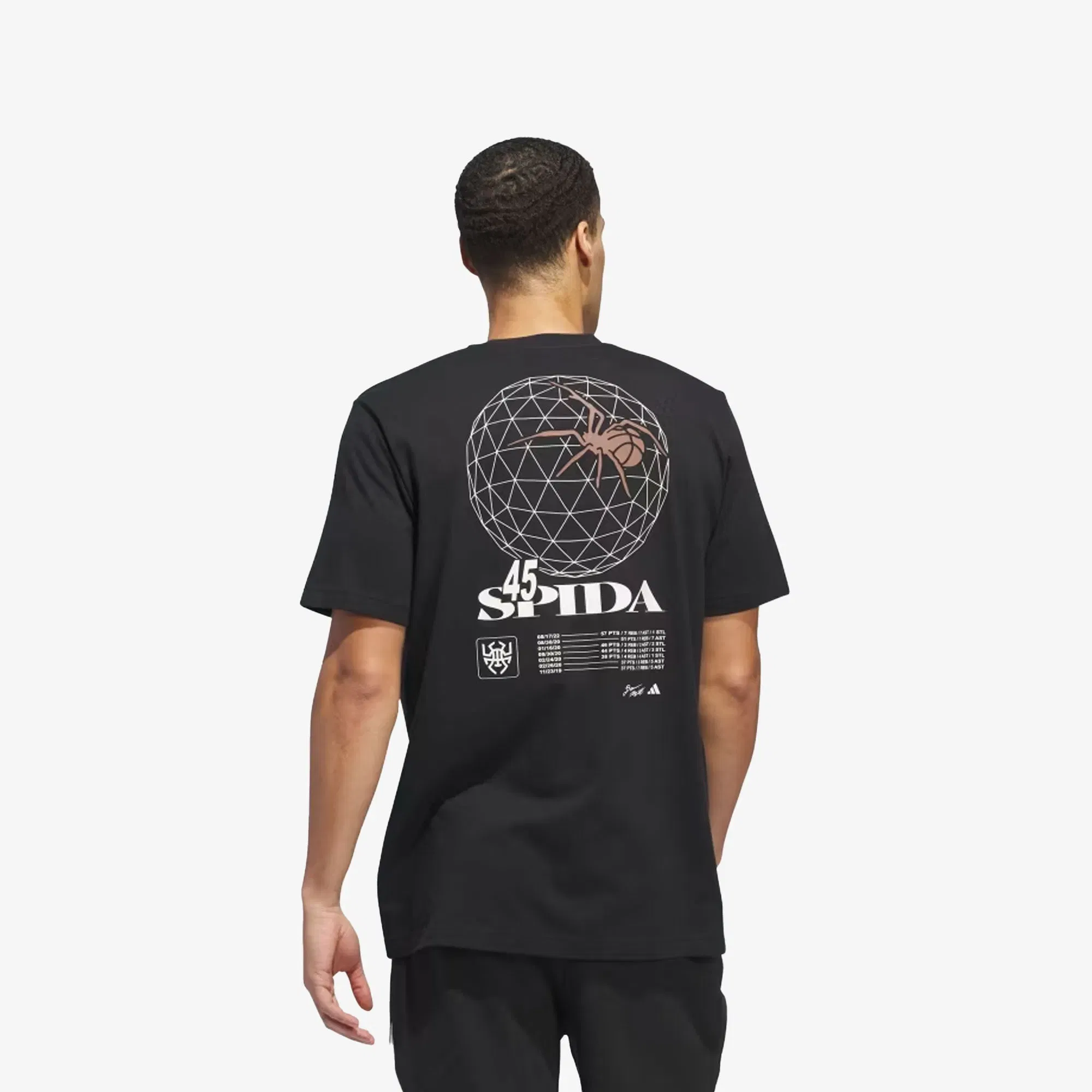 Adidas Originals D.O.N. STAT PACK GRAPHIC T-Shirt { BLACK