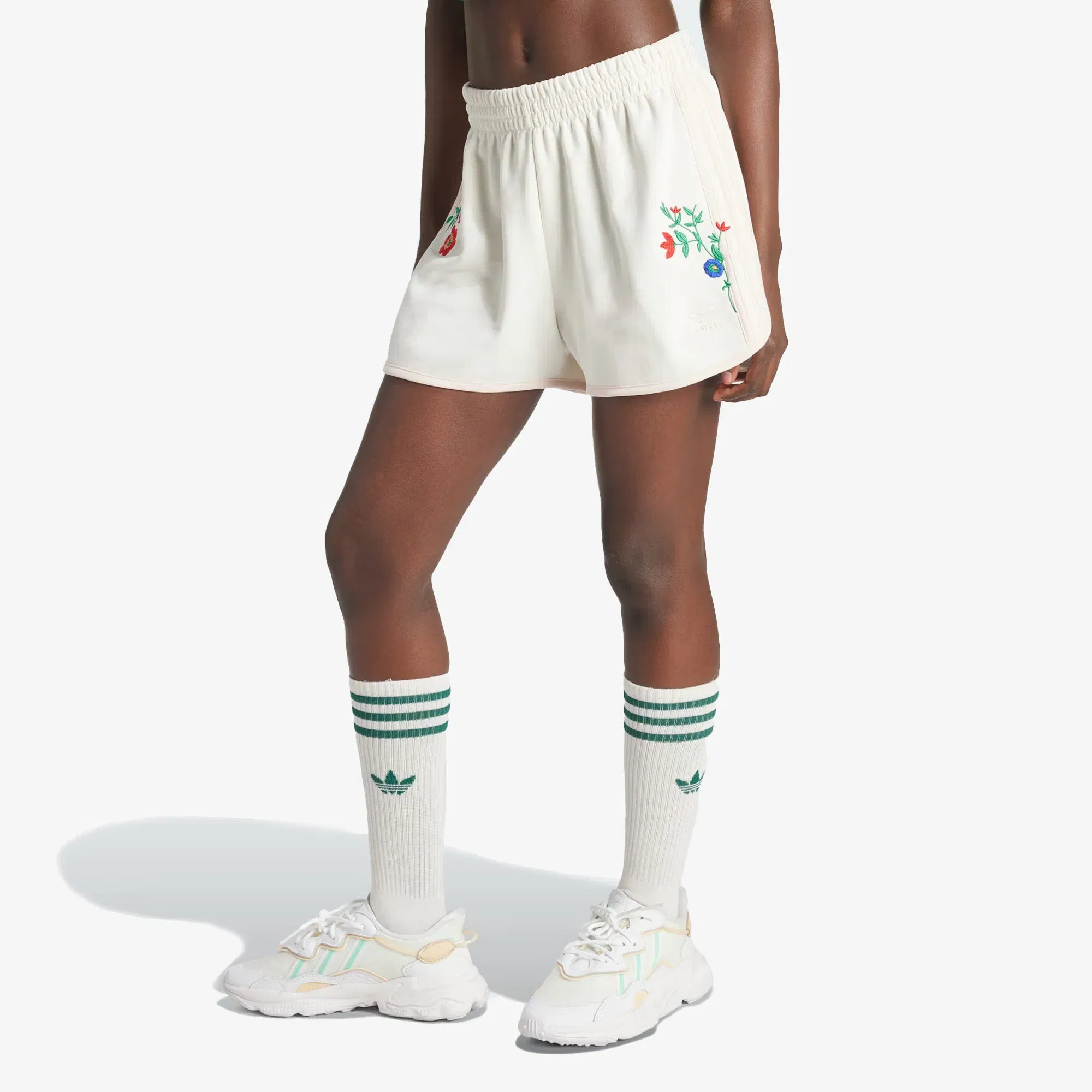 Adidas Originals FASHION GRAPHICS FLORAL SHORTS { CLOUD WHITE