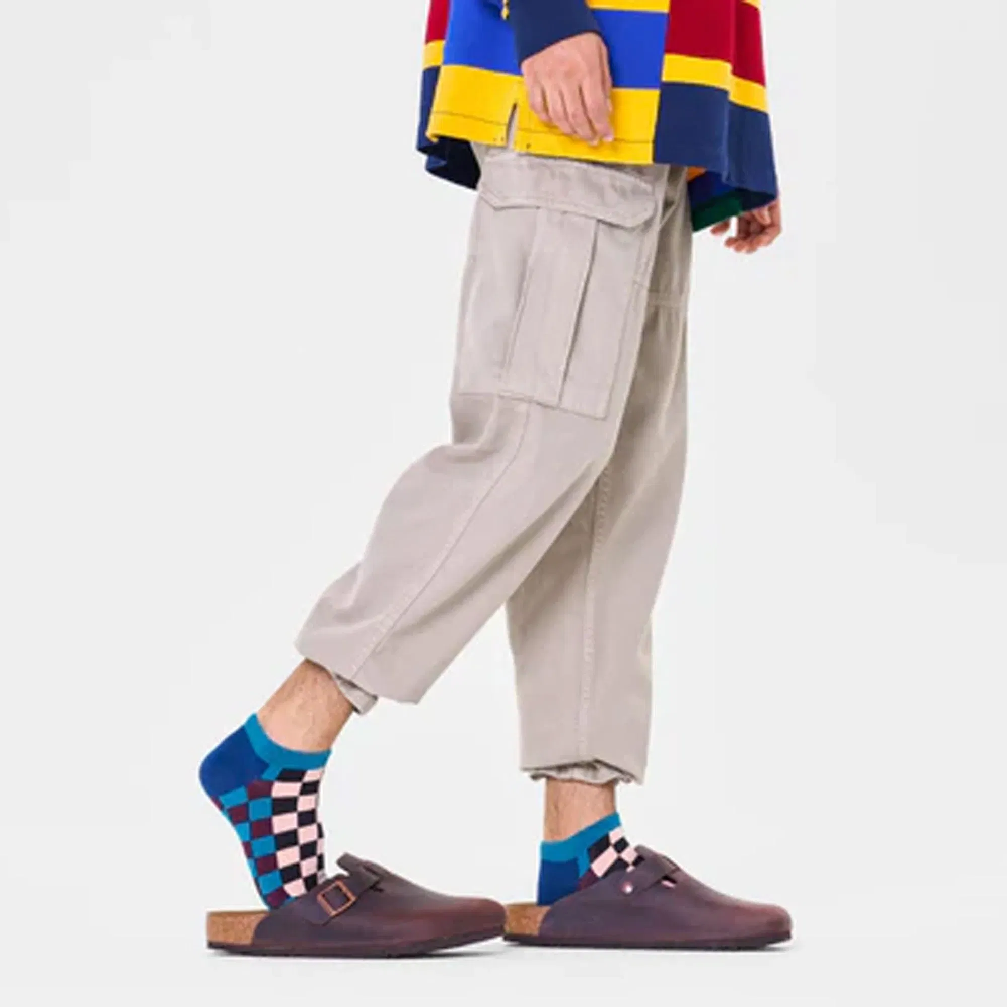 Happy Socks CHECKERBOARD LOW SOCK { MULTI