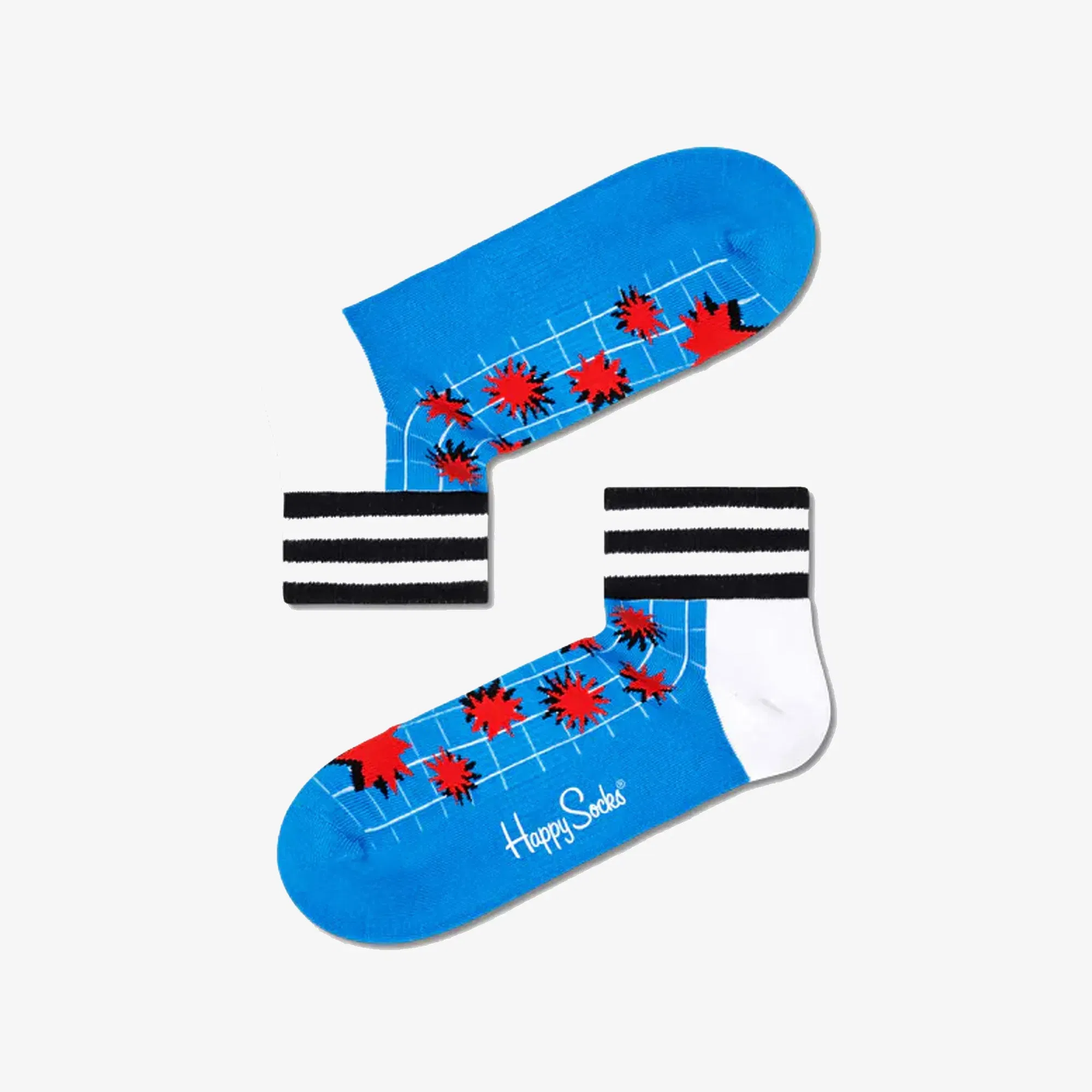 Happy Socks EXPLOSION 1/4 CREW SOCK { MULTI