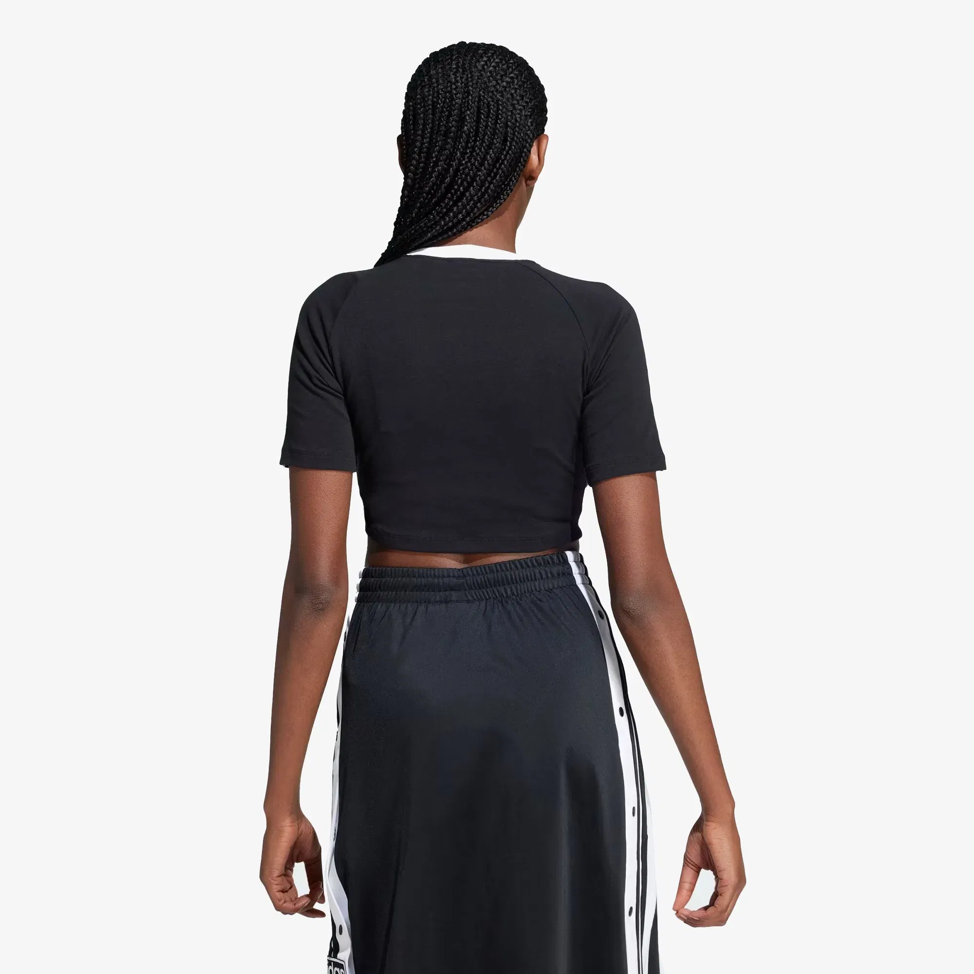 Adidas Originals 3-STRIPES BABY TEE { BLACK/WHITE