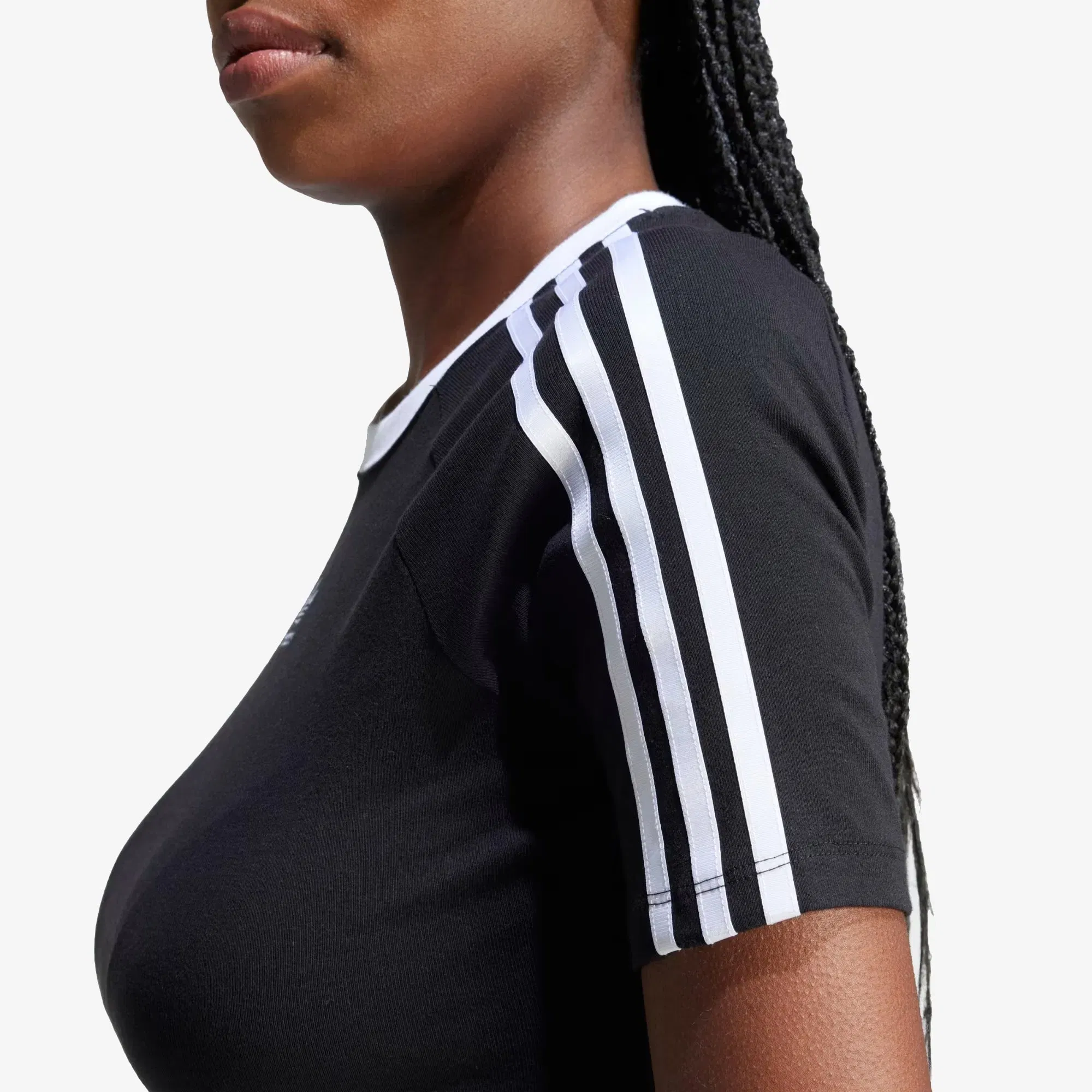 Adidas Originals 3-STRIPES BABY TEE { BLACK/WHITE