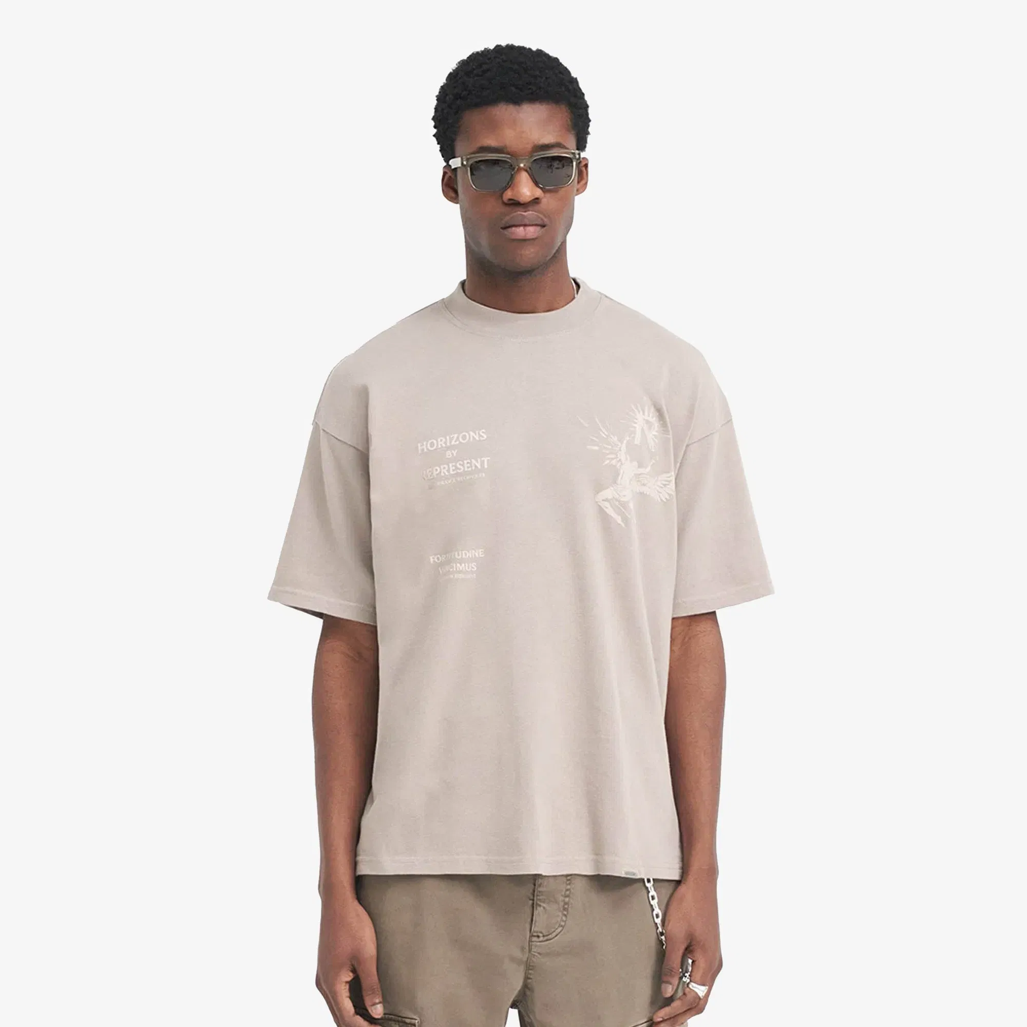 Represent ICARUS T-SHIRT { TAUPE