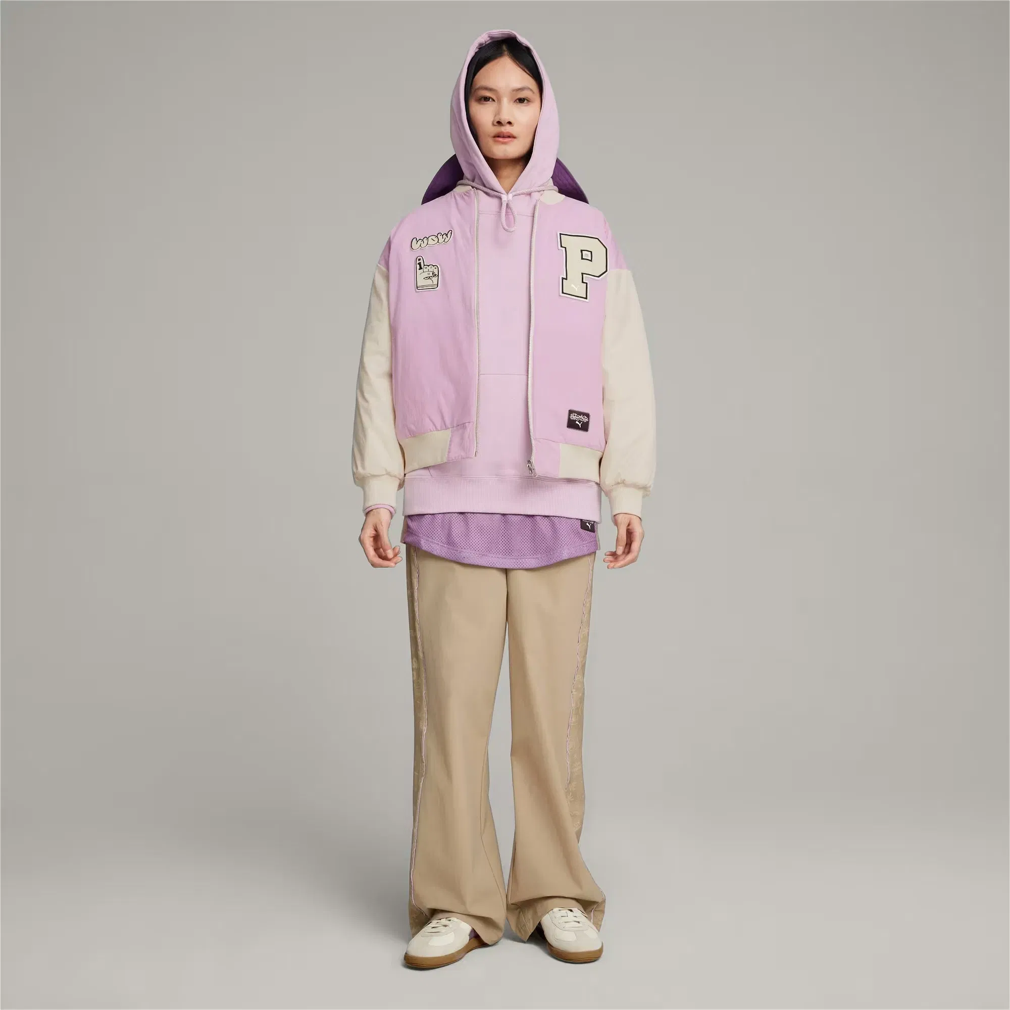 Puma x SOPHIA CHANG BOMBER JACKET { GRAPE MIST