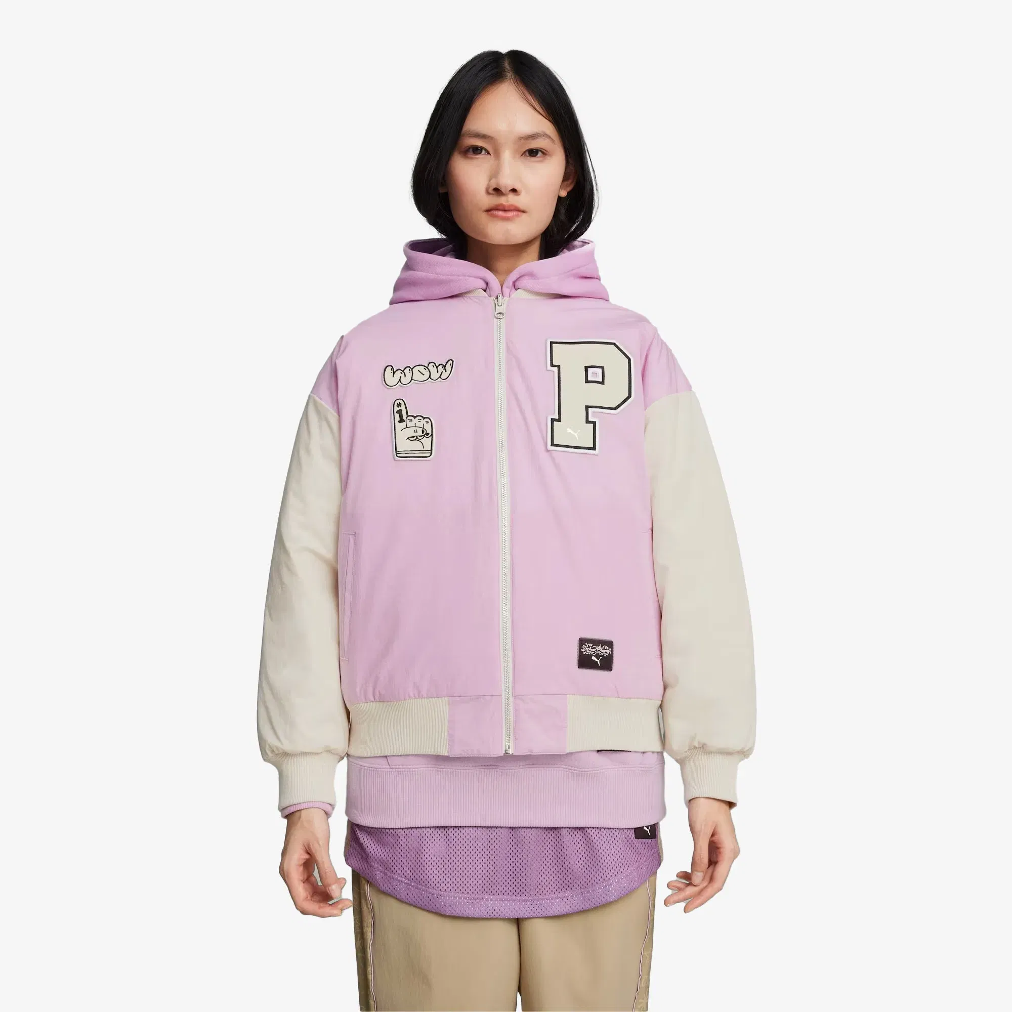 Puma x SOPHIA CHANG BOMBER JACKET { GRAPE MIST