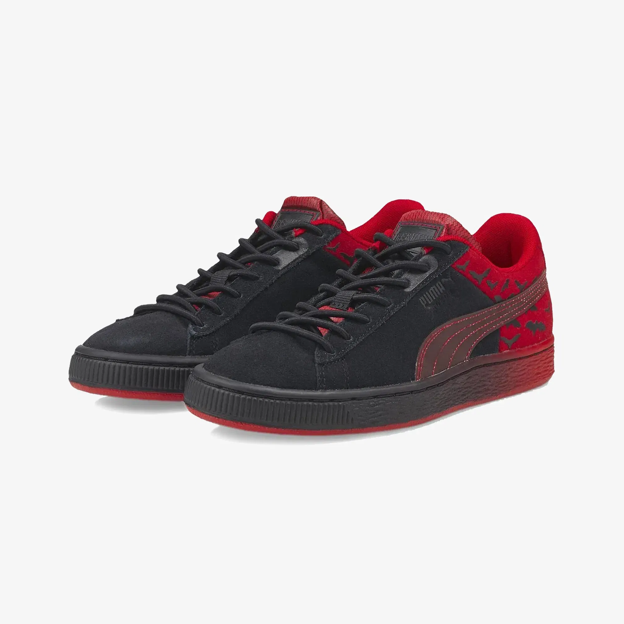 Puma x BATMAN SUEDE CLASSIC YOUTH { BLACK/RED
