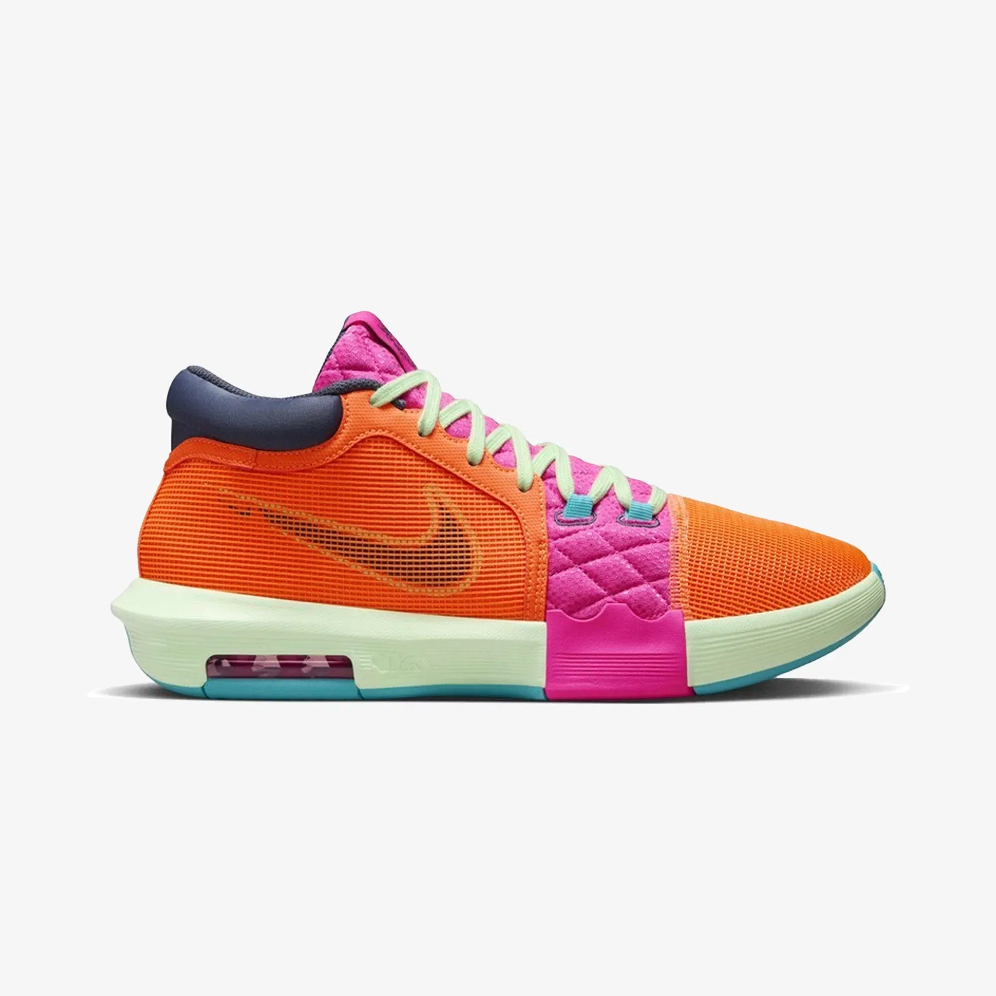 Nike LEBRON WITNESS 8 EP { TOTAL ORANGE/THUNDER BLUE-LASER FUCHSIA