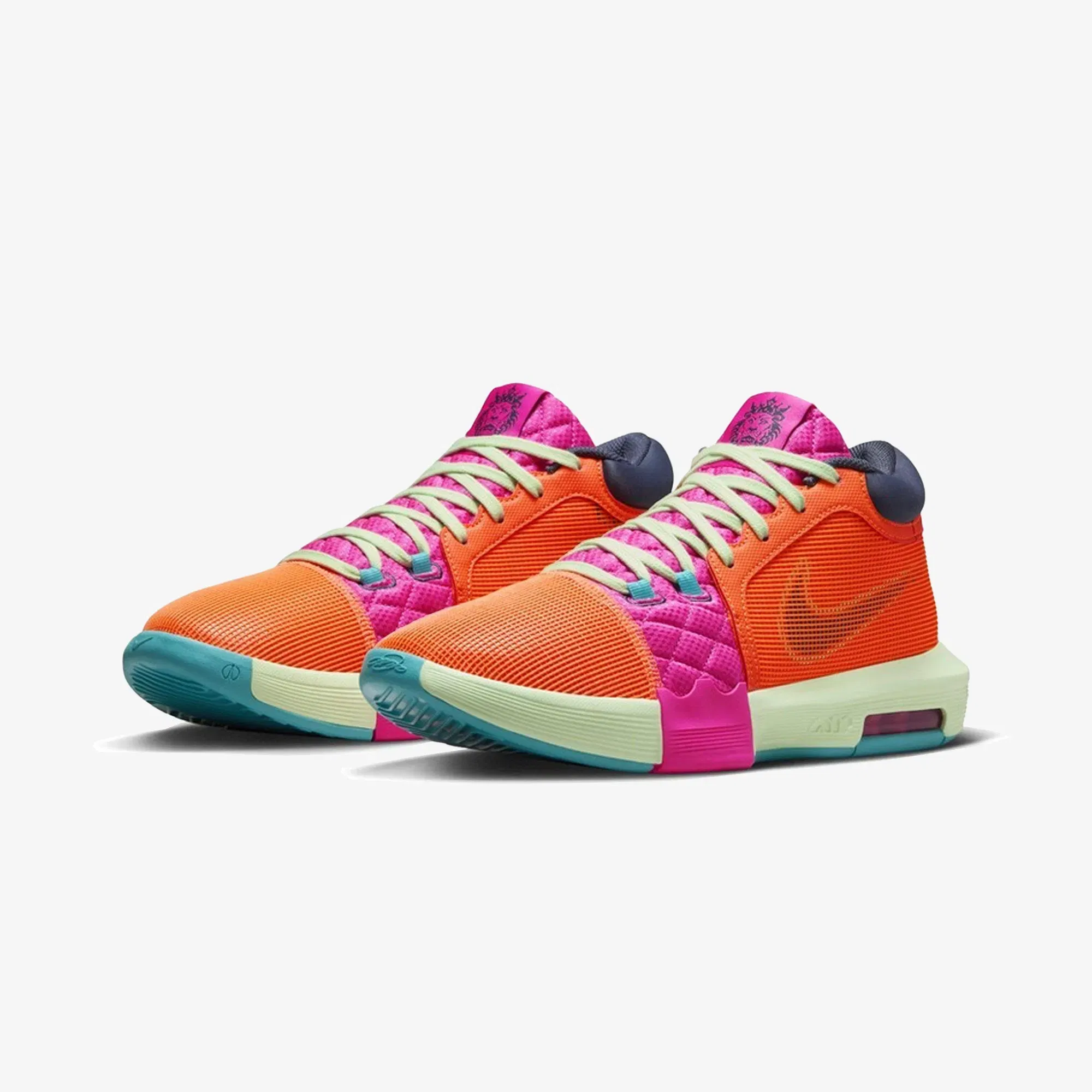 Nike LEBRON WITNESS 8 EP { TOTAL ORANGE/THUNDER BLUE-LASER FUCHSIA