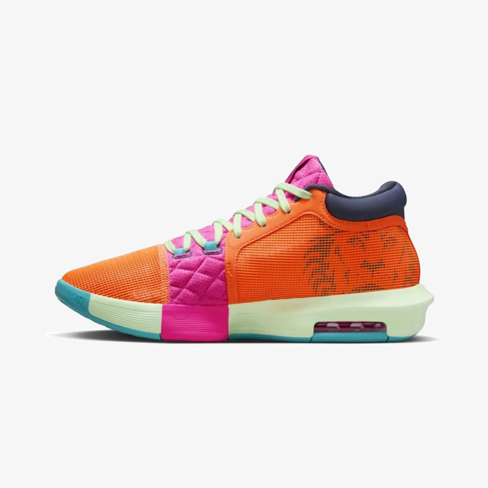 Nike LEBRON WITNESS 8 EP { TOTAL ORANGE/THUNDER BLUE-LASER FUCHSIA