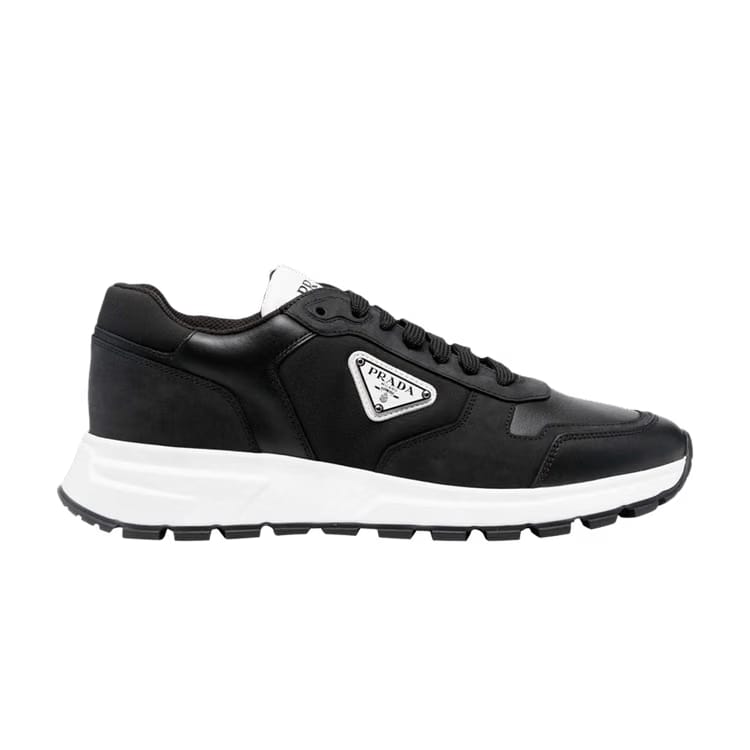 Prada Leather and Re-Nylon Black White