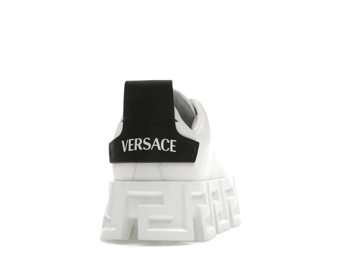 Versace Greca Labyrinth Lace-Up Black White