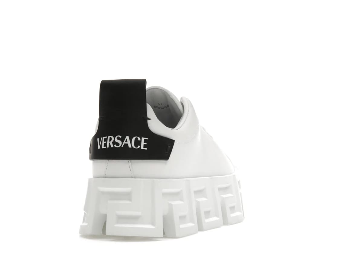 Versace Greca Labyrinth Lace-Up Black White