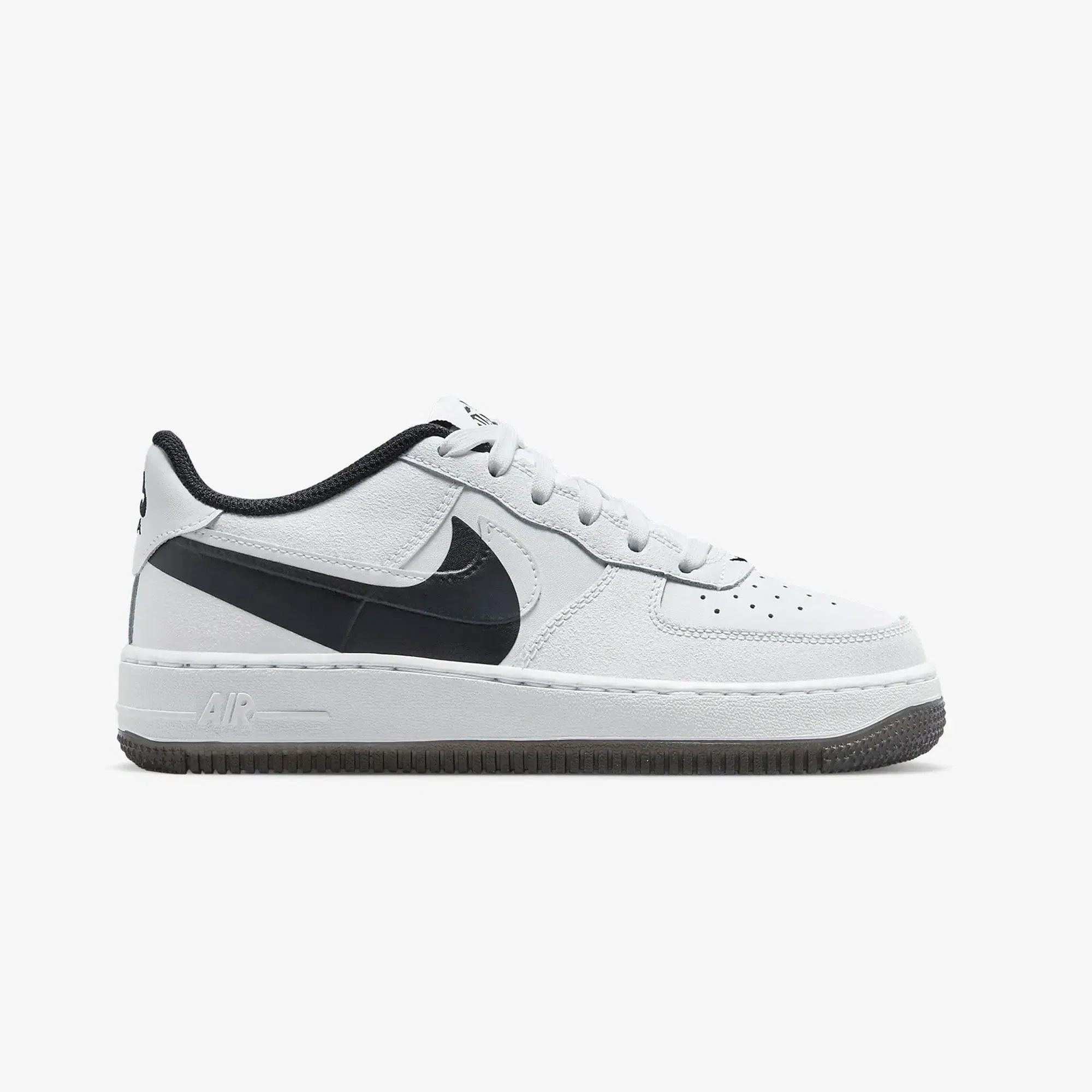 Nike AIR FORCE 1 'LV8 4 (GS) { WHITE/WHITE-BLACK