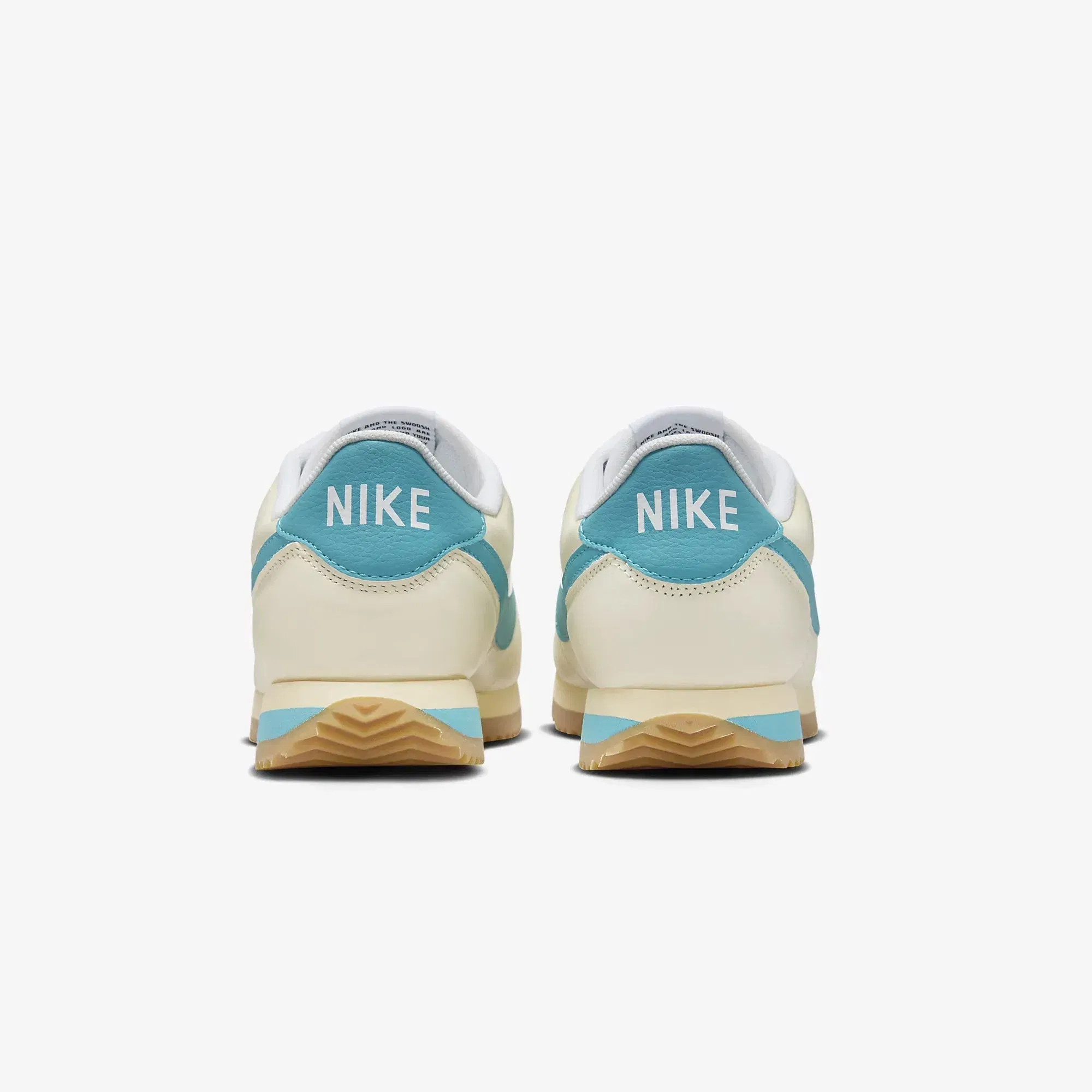 Nike CORTEZ TXT { COCONUT MILK/TEAL NEBULA-GUM YELLOW