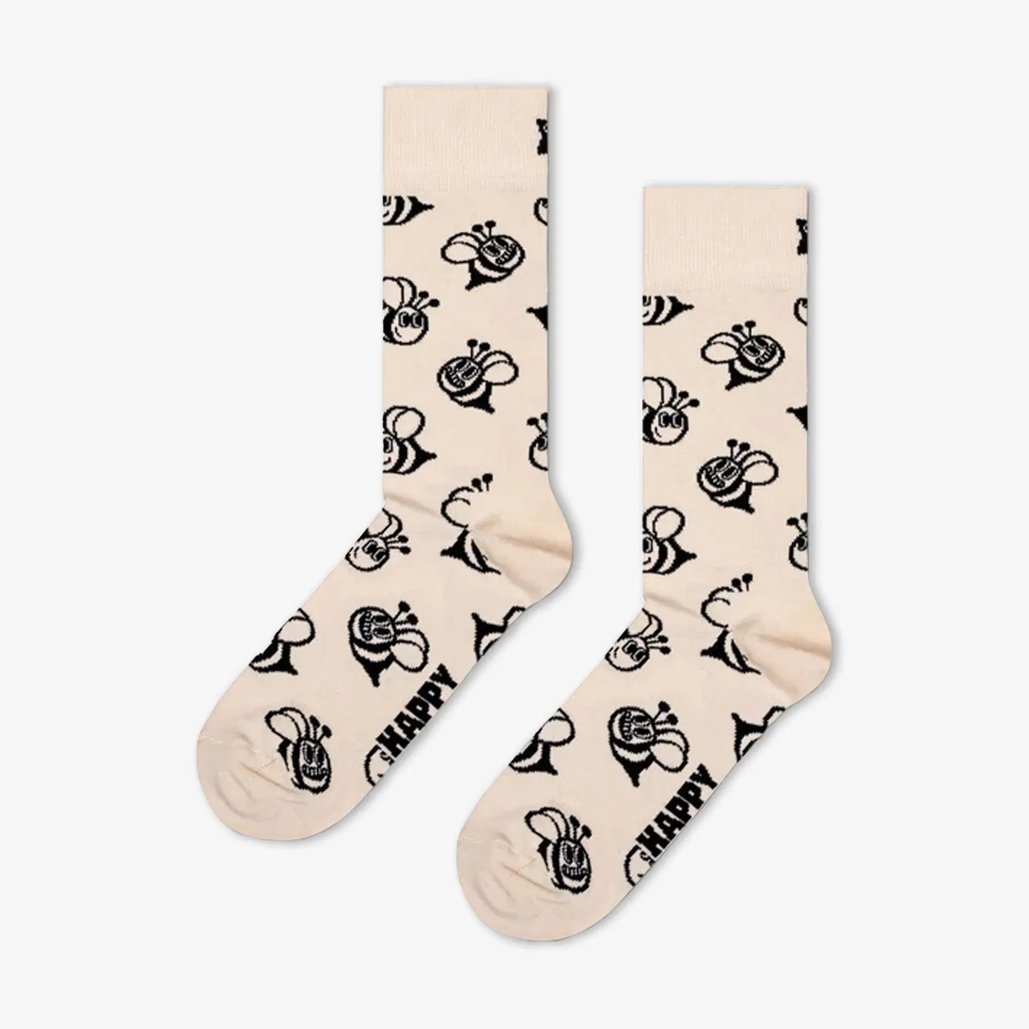 Happy Socks BEE SOCK { BEIGE