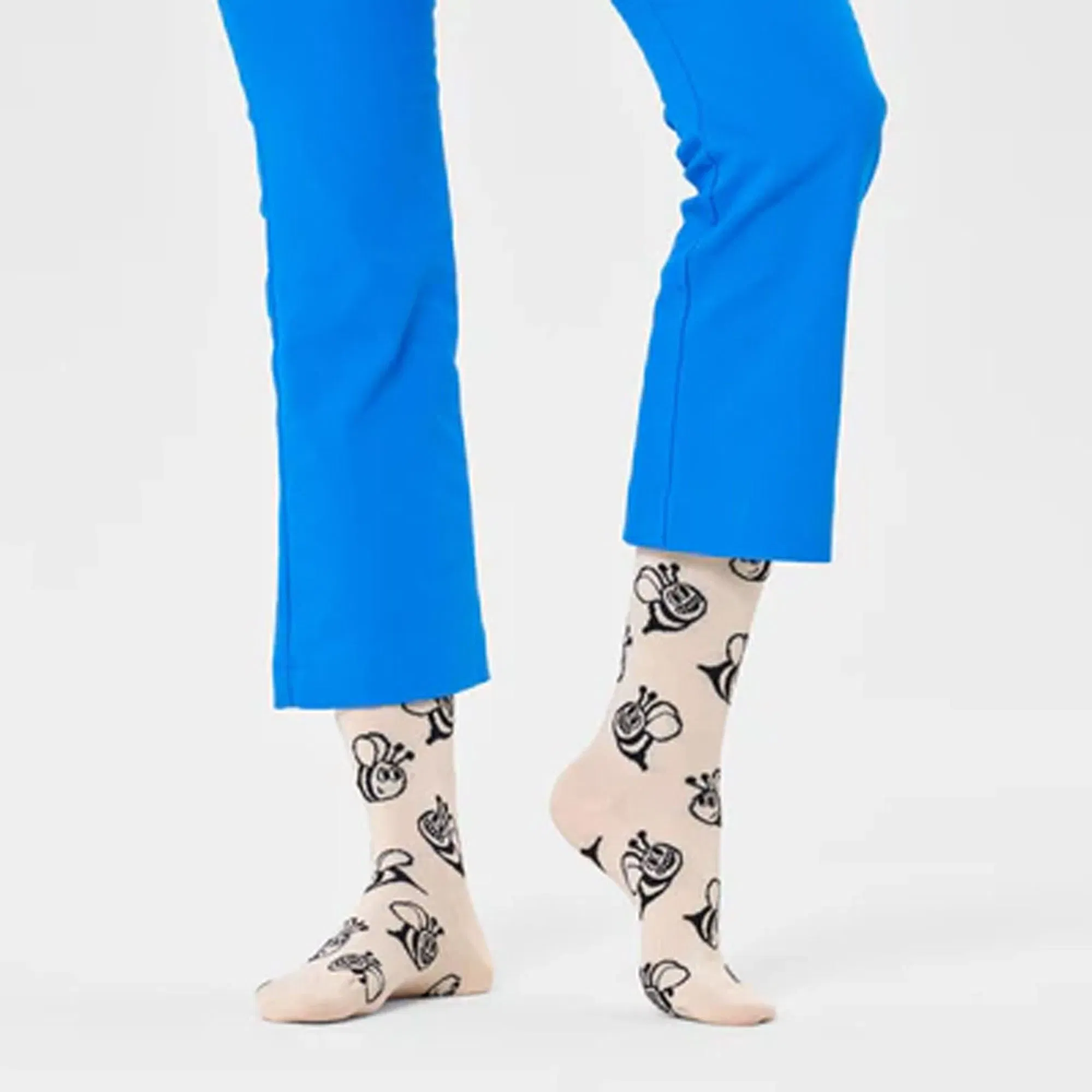 Happy Socks BEE SOCK { BEIGE