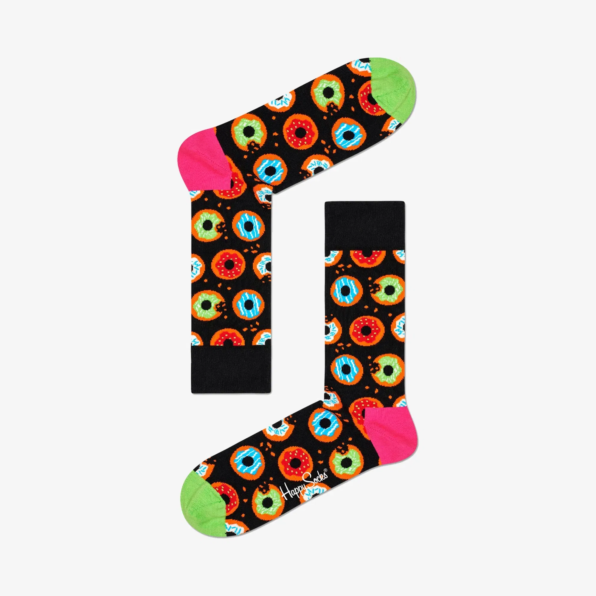 Happy Socks DONUT SOCK { BLACK/MULTI