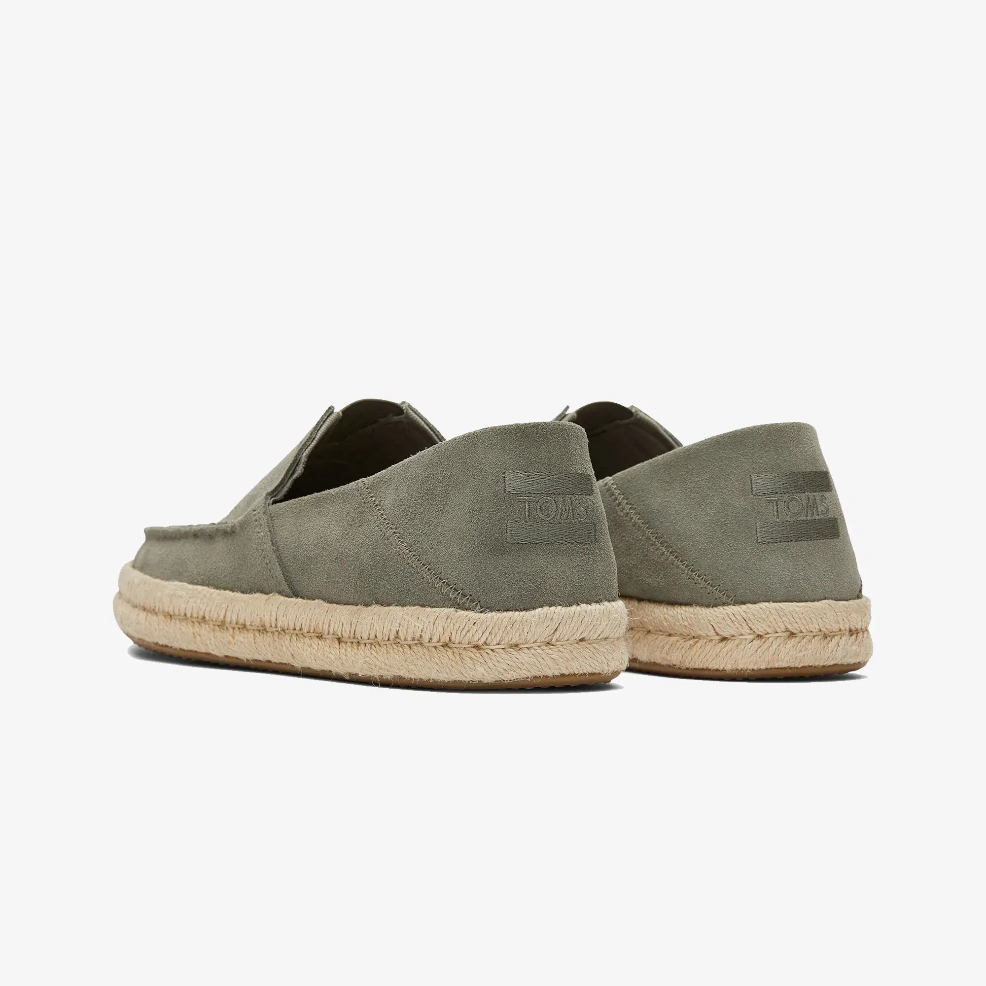 Toms ALONSO LOAFERS SUEDE ESPADRILLES { OLIVE