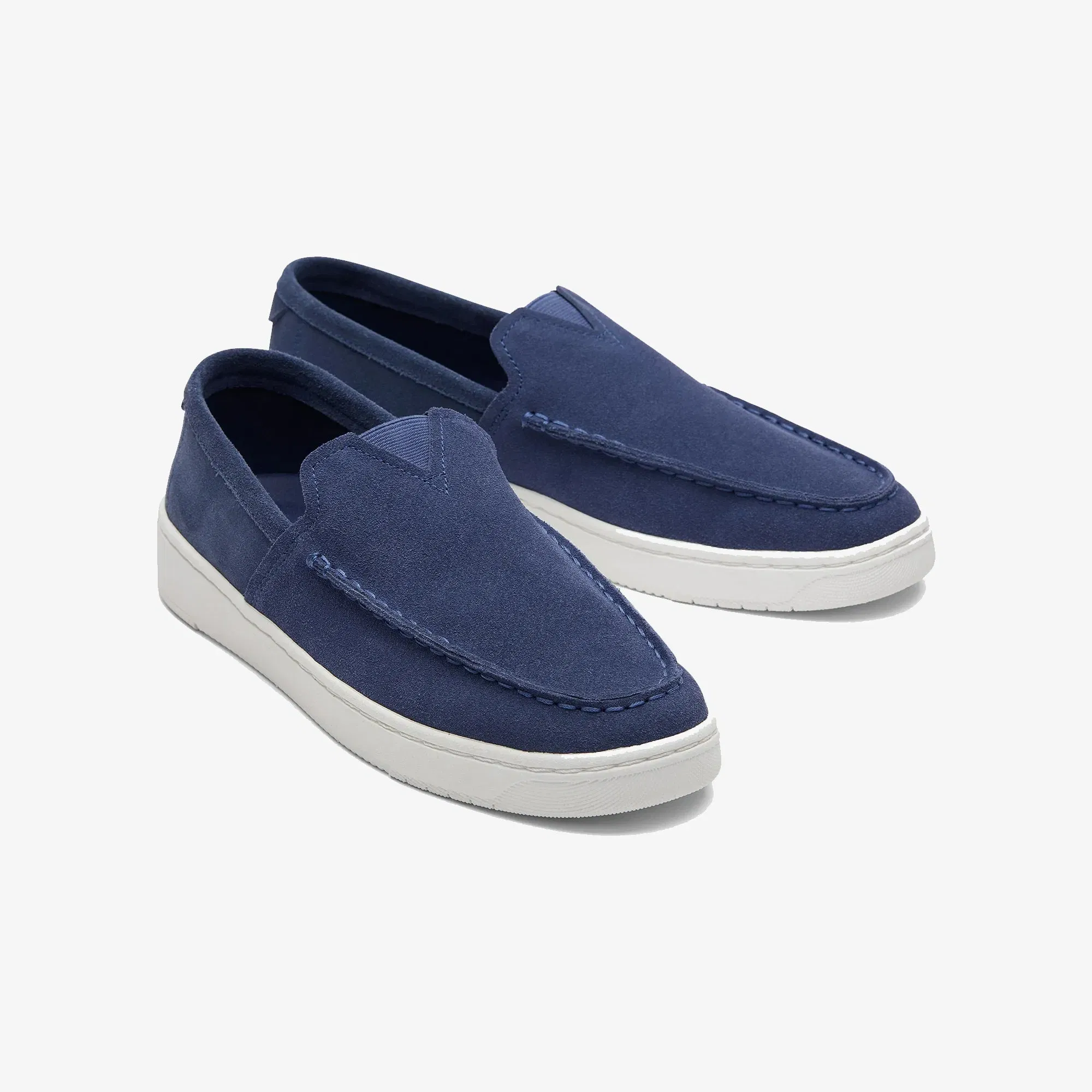 Toms TRVL LITE SUEDE LOAFERS { NAVY