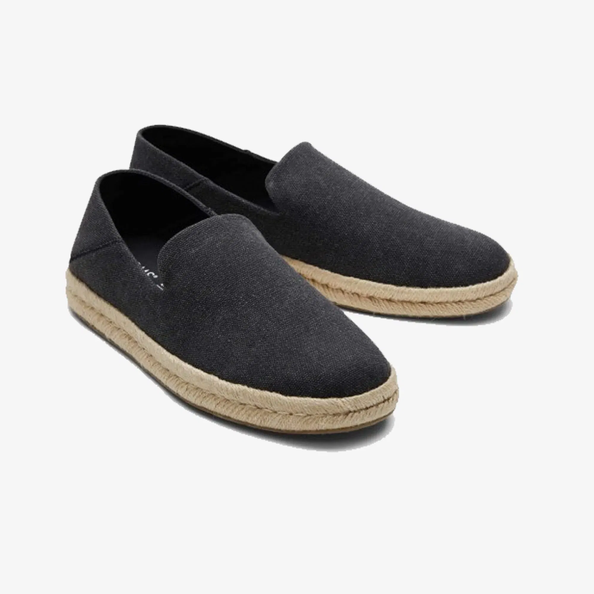 Toms SANTIAGO JUTE-WRAPPED { BLACK