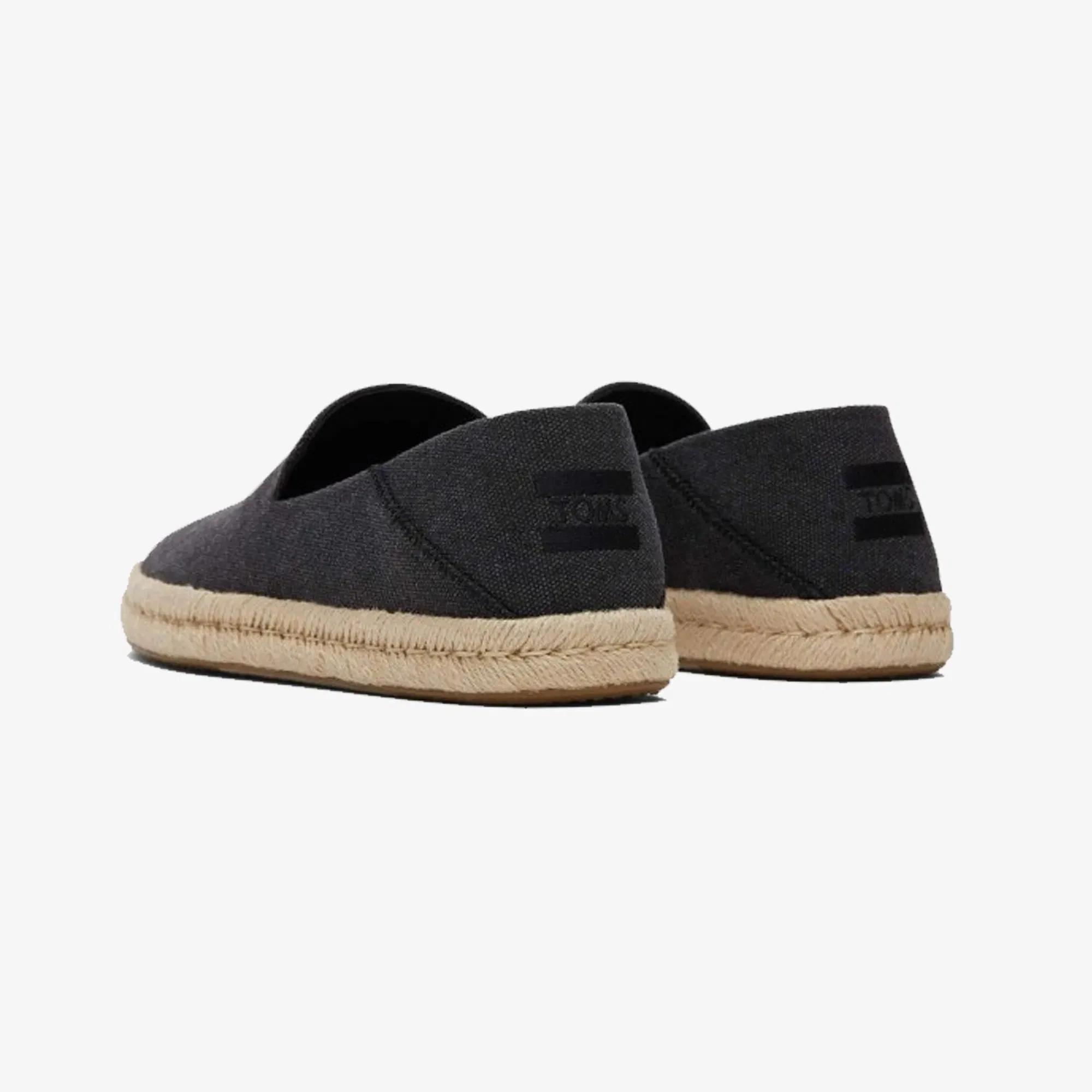 Toms SANTIAGO JUTE-WRAPPED { BLACK