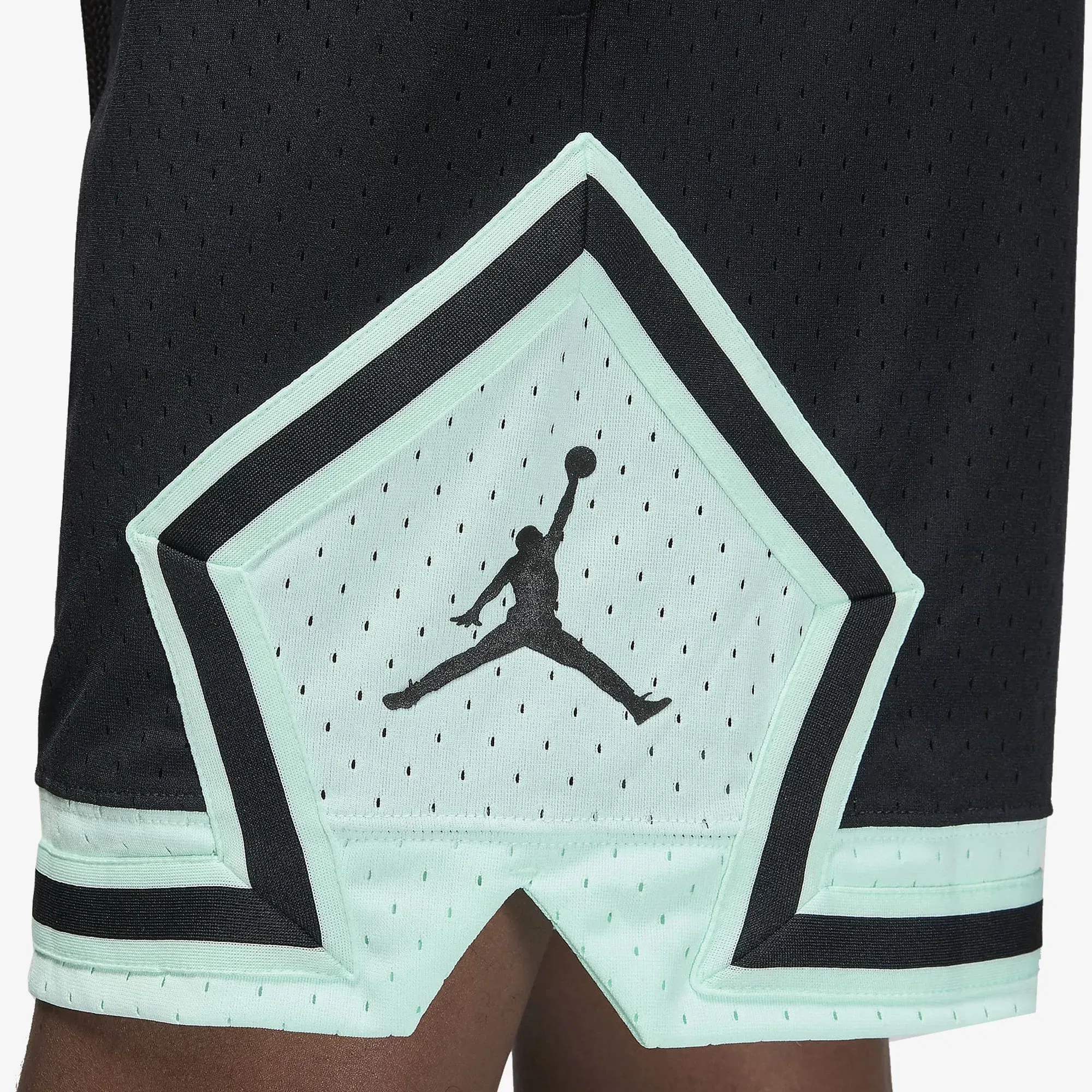 Jordan DRI-FIT SPORT DIAMOND SHORTS { BLACK/MINT FOAM/BLACK/BLACK