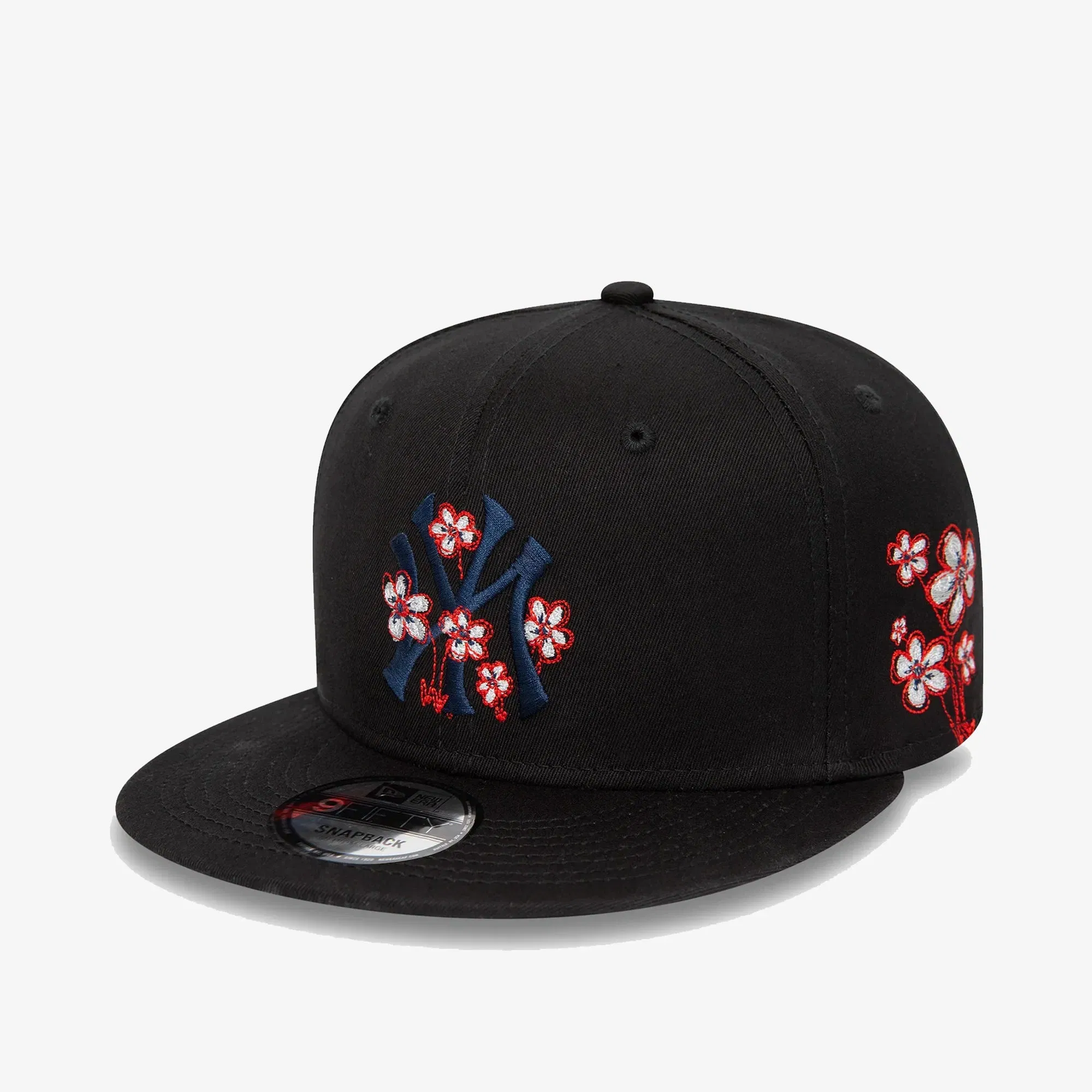 New Era NEW YORK YANKEES MLB FLOWER GRAPHIC 9FIFTY SNAPBACK { BLACK