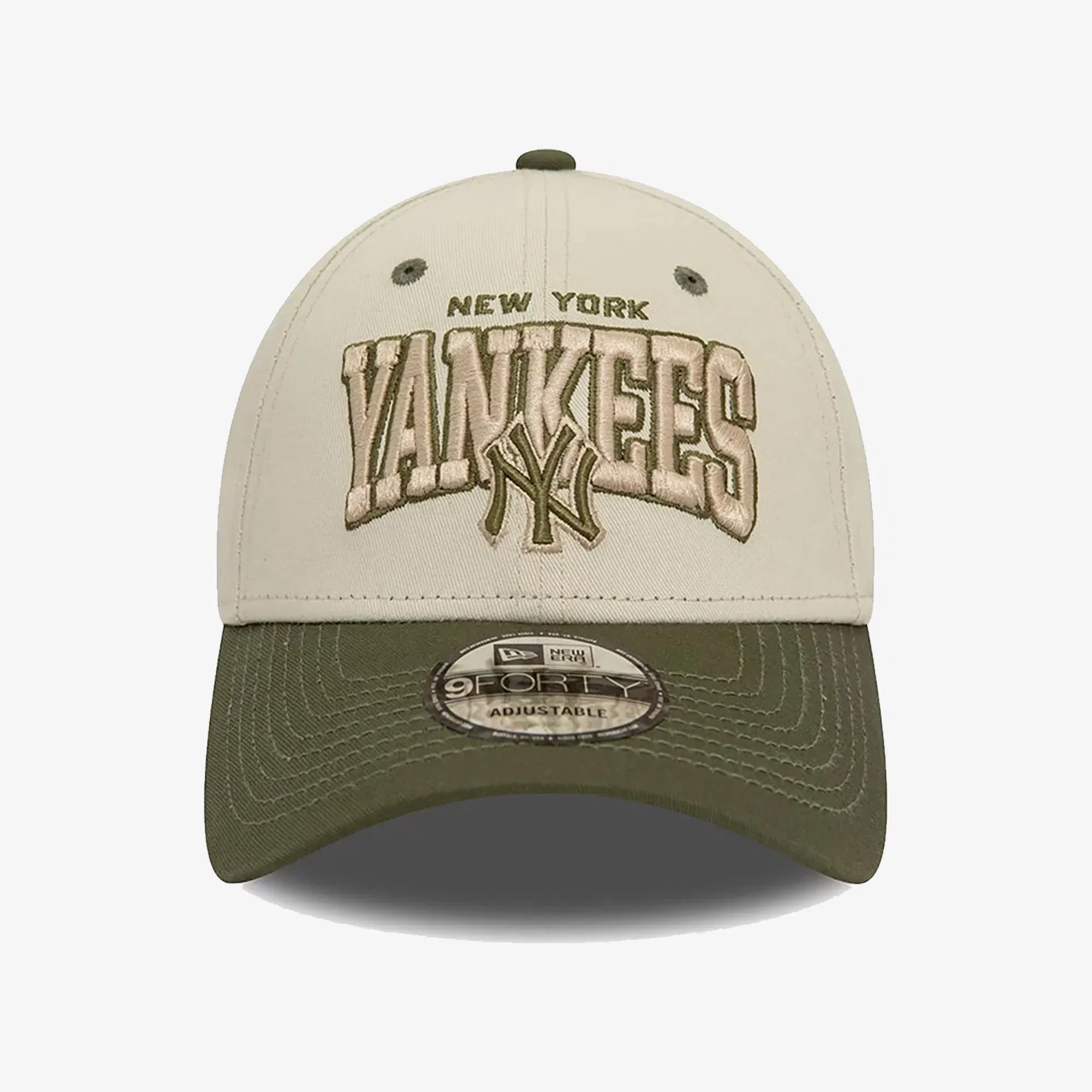 New Era NEW YORK YANKEES CROWN IVORY 9FORTY ADJUSTABLE CAP { WHITE