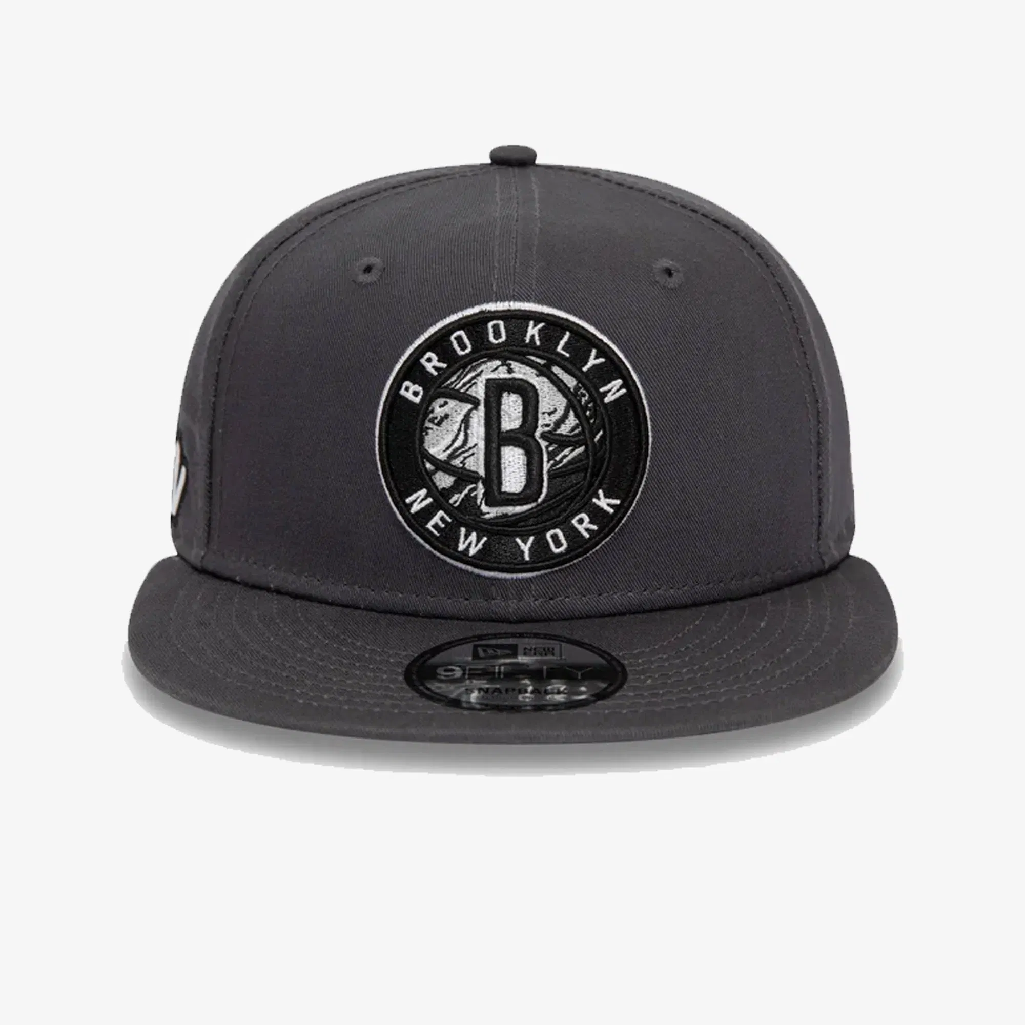 New Era BROOKLYN NETS NBA SEASONAL INFILL GREY 9FIFTY SNAPBACK CAP { GREY