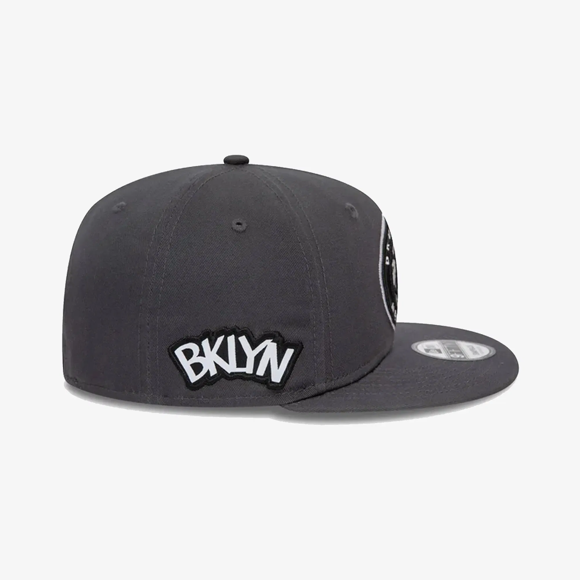 New Era BROOKLYN NETS NBA SEASONAL INFILL GREY 9FIFTY SNAPBACK CAP { GREY