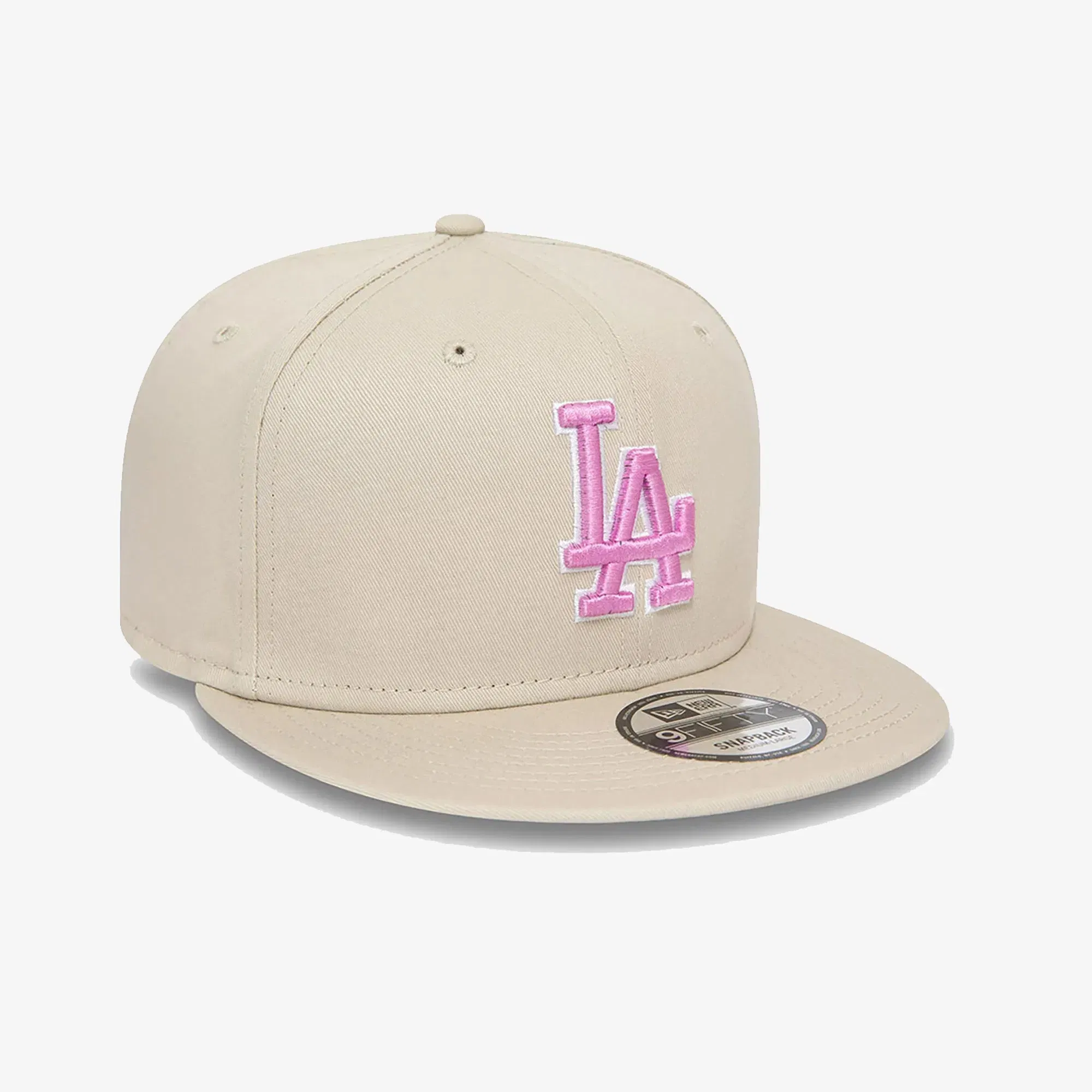 New Era LA DODGERS MLB OUTLINE STONE 9FIFTY ADJUSTABLE CAP { CREAM