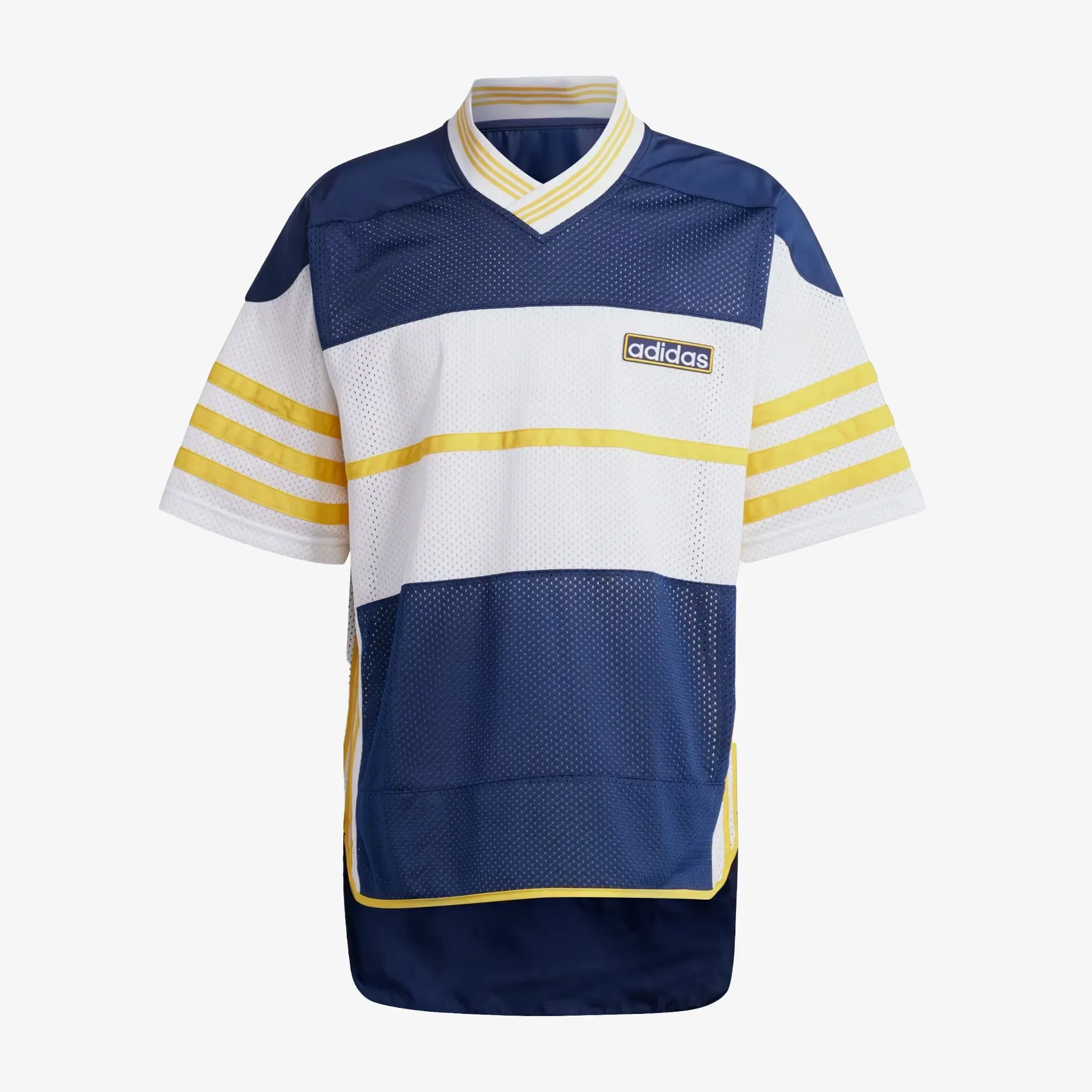 Adidas Originals ADICOLOR ADIBREAK MESH JERSEY { NIGHT INDIGO/WHITE/BOLD GOLD