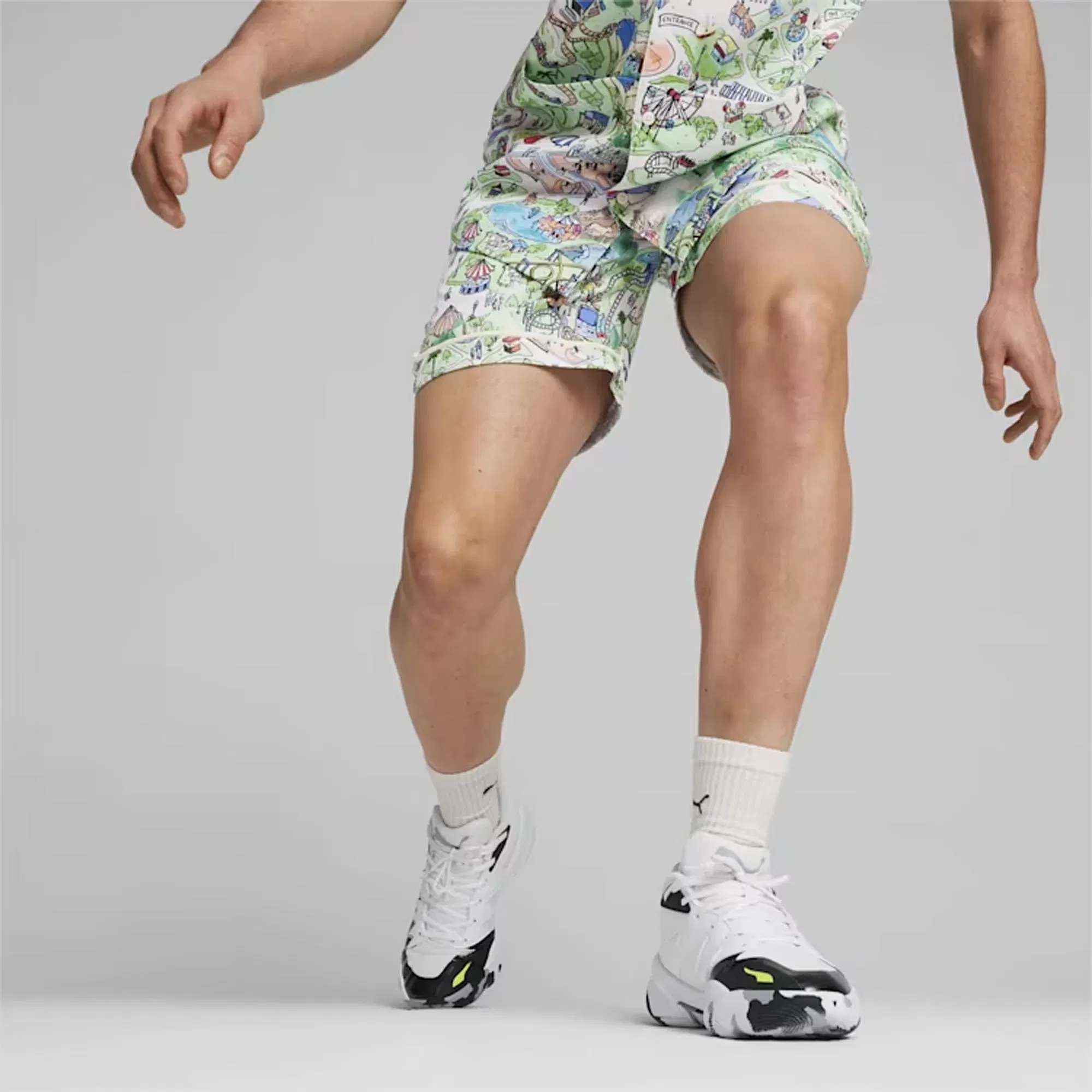 Puma THE FAIRGROUNDS RESORT BASKETBALL { FROSTED LVORY-AOP