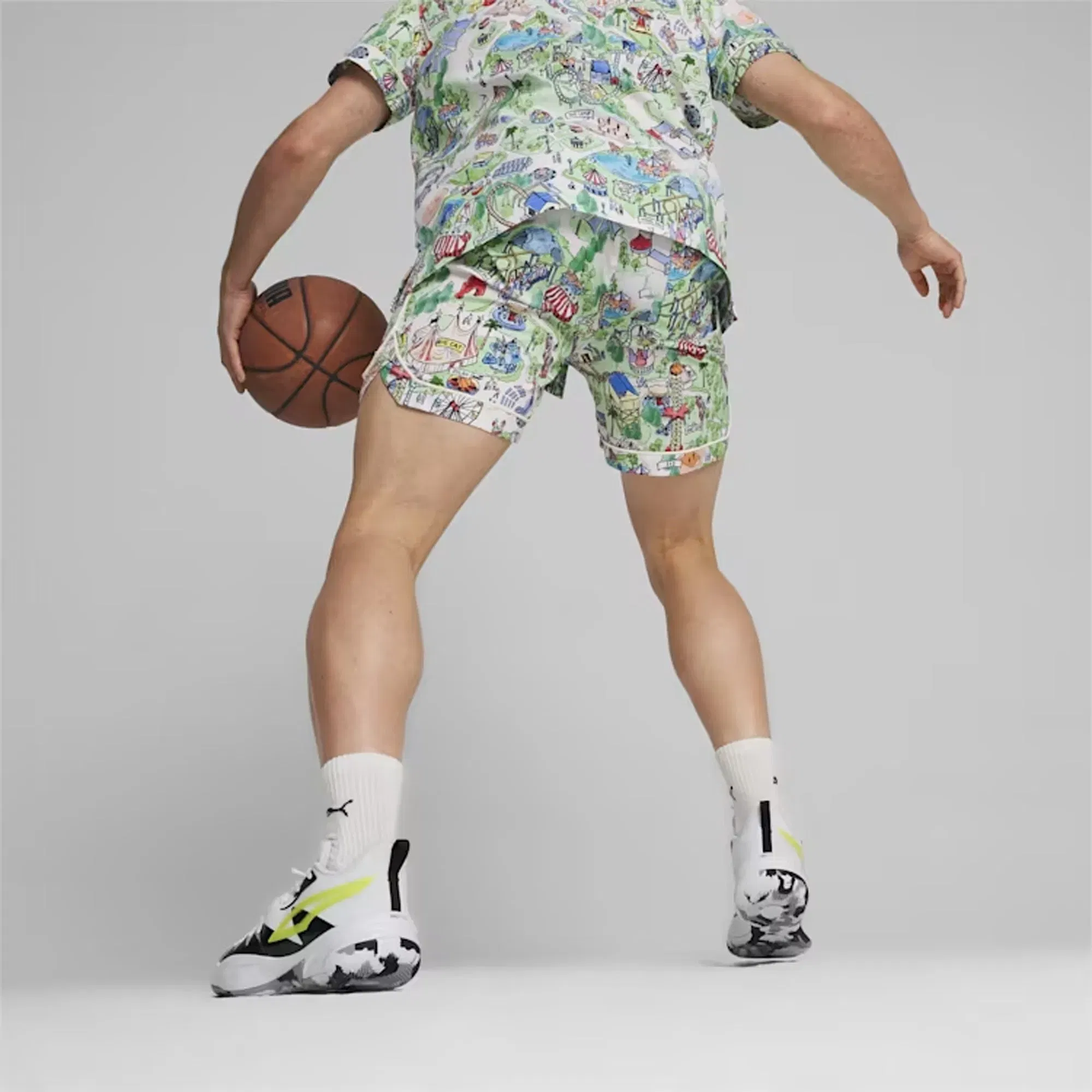 Puma THE FAIRGROUNDS RESORT BASKETBALL { FROSTED LVORY-AOP