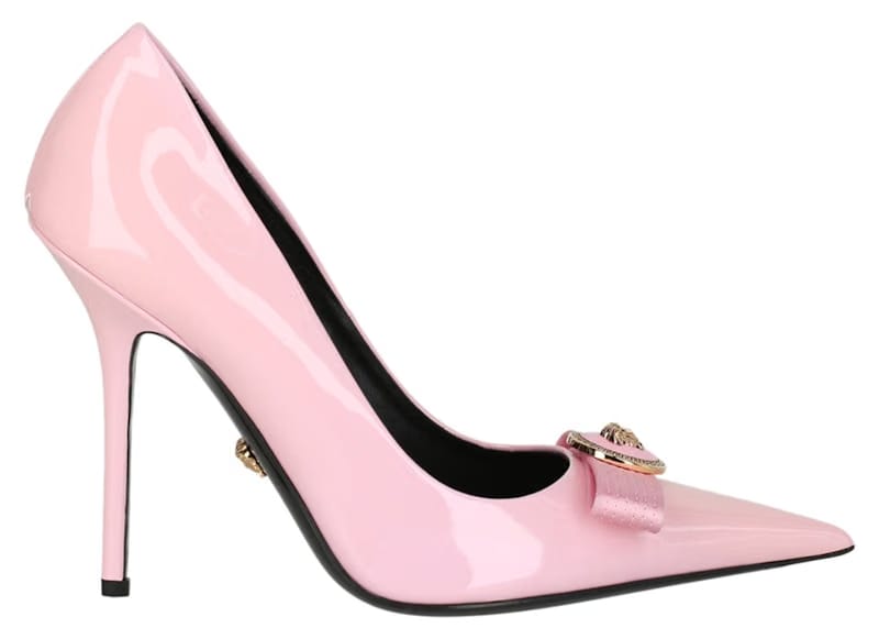 Versace Gianni Ribbon Pumps Pale Pink (Women's)